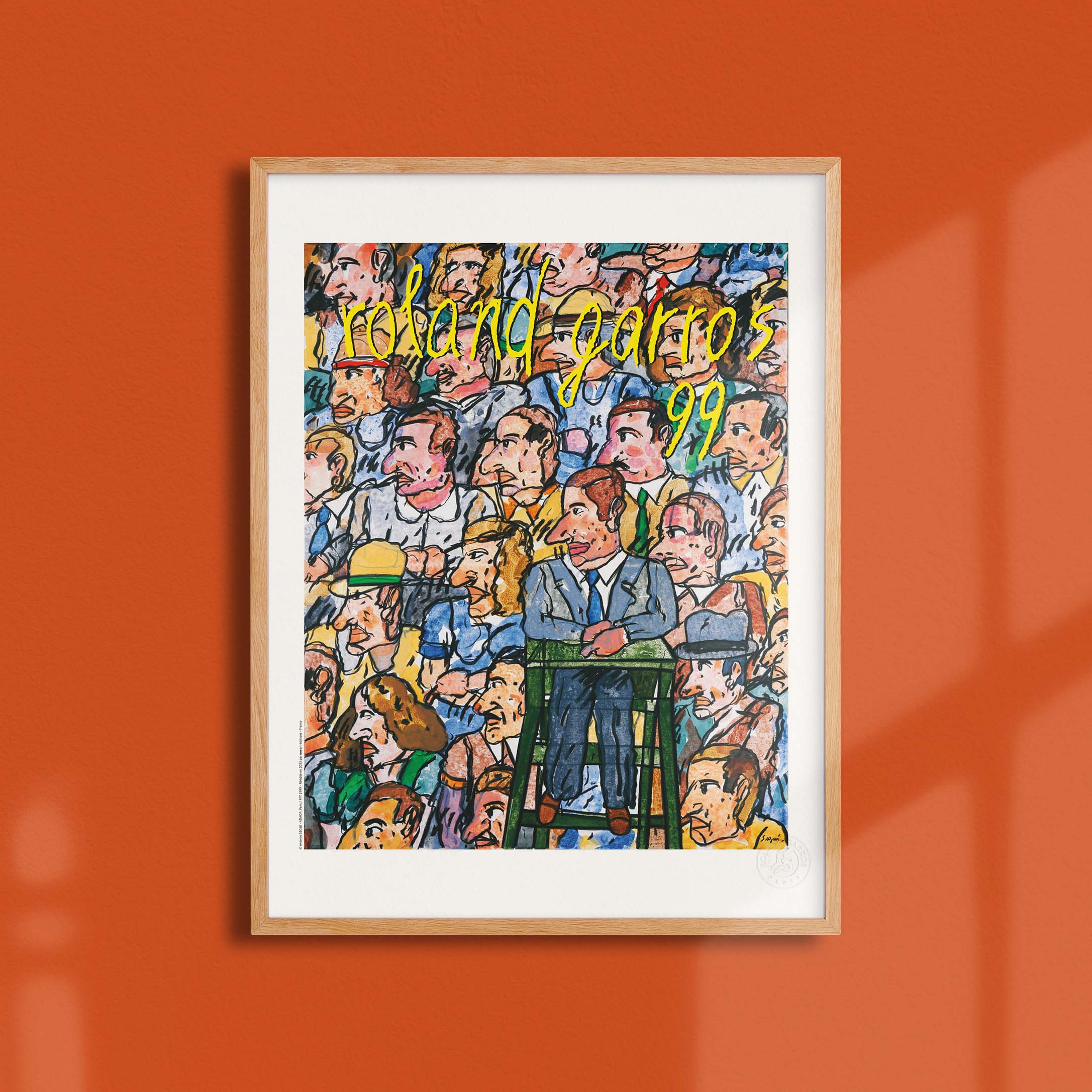 Affiche "Les Imparfaits" Roland-Garros 1999 par Antonio SEGUI