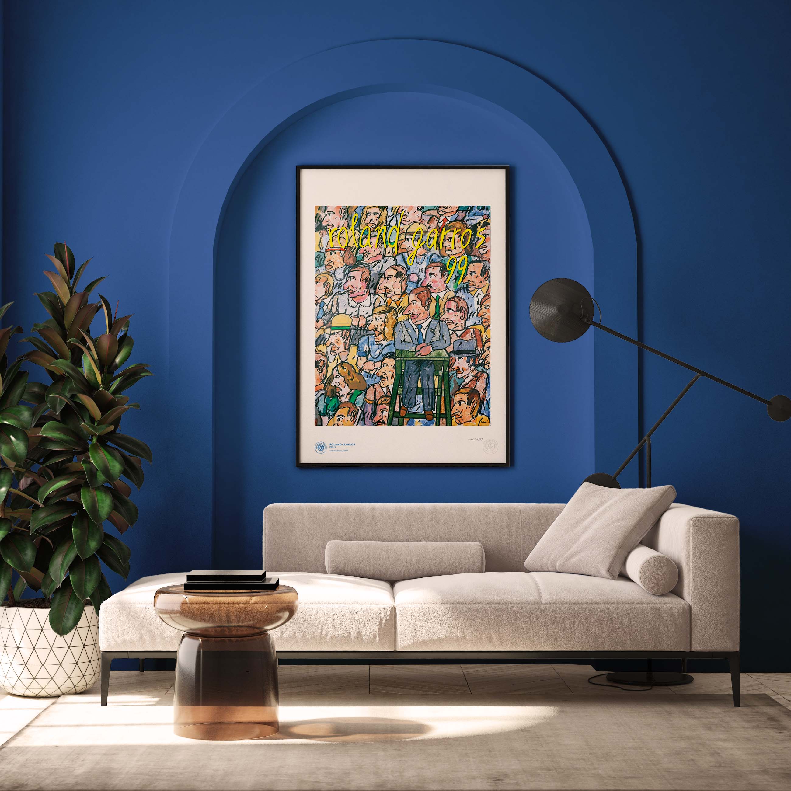 ÉDITION LIMITÉE PREMIUM - Affiche Roland-Garros 1999 par Antonio SEGUI