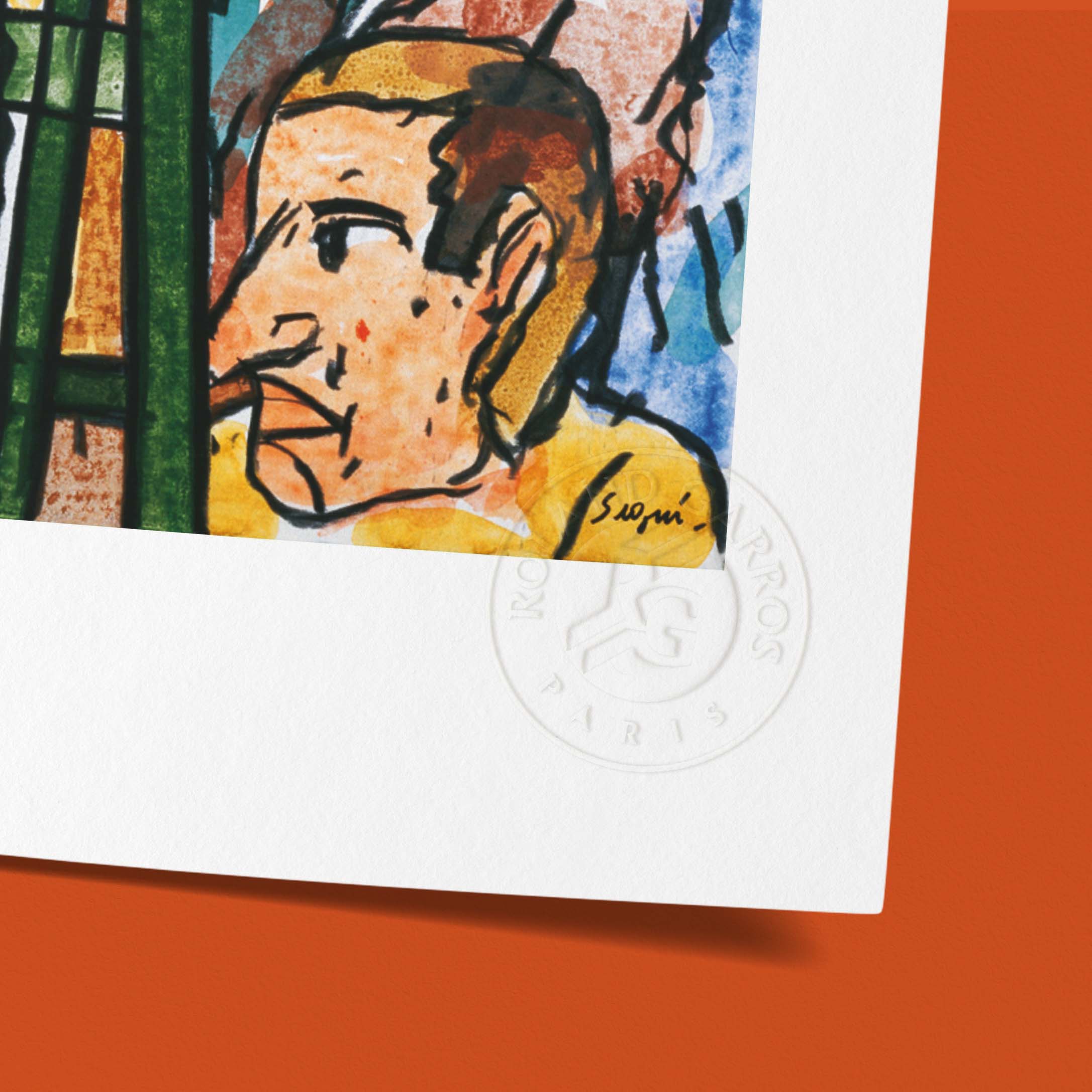 Affiche "Les Imparfaits" Roland-Garros 1999 par Antonio SEGUI