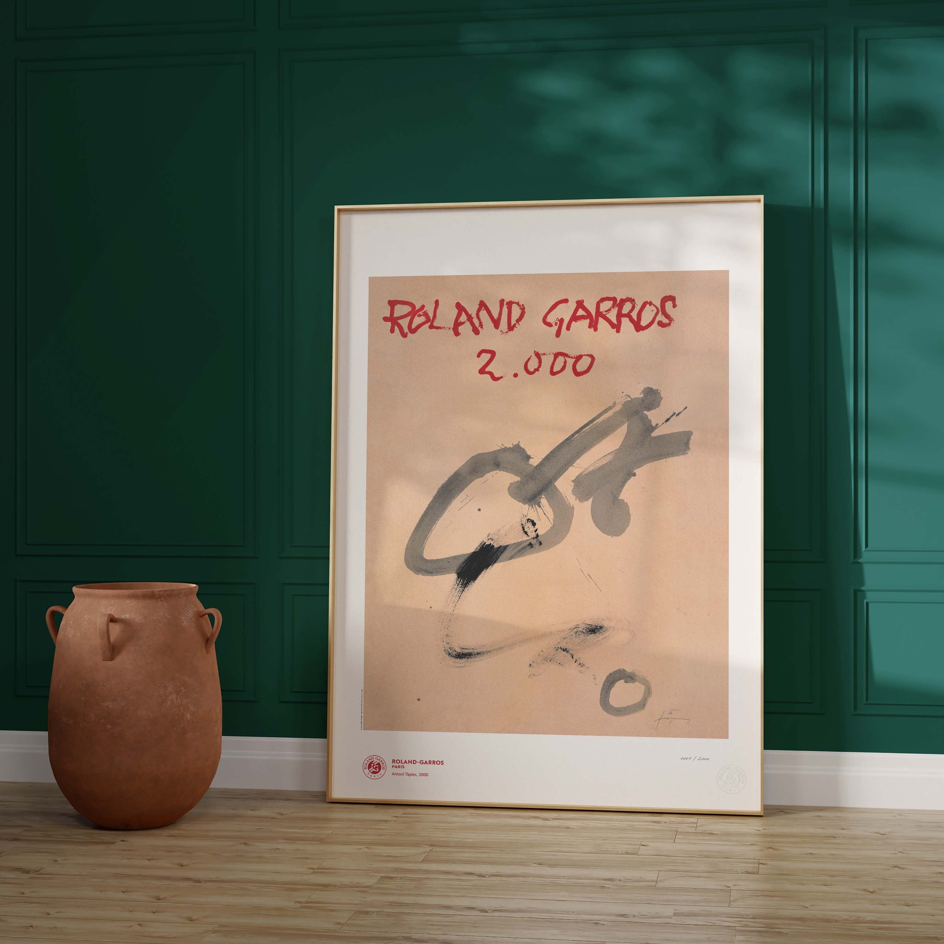 ÉDITION LIMITÉE PREMIUM - Affiche Roland-Garros 2000 par Antoni TAPIES