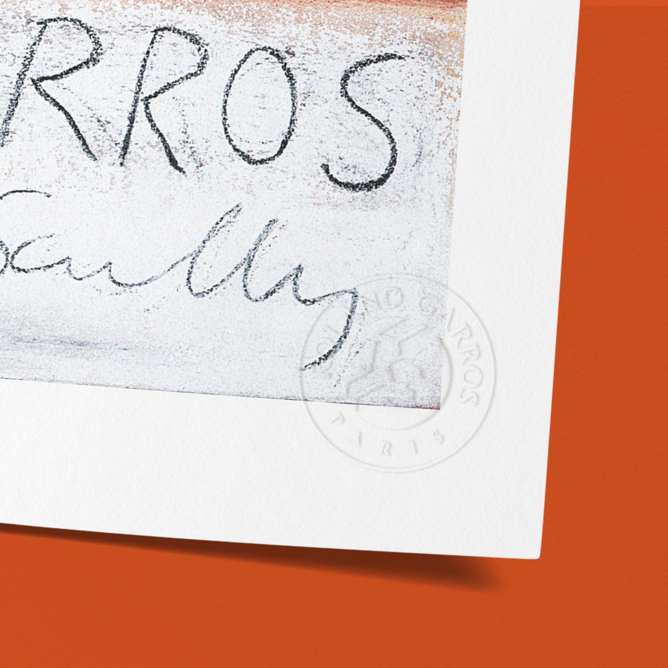 Affiche "Les Imparfaits" Roland-Garros 2001 par Sean SCULLY