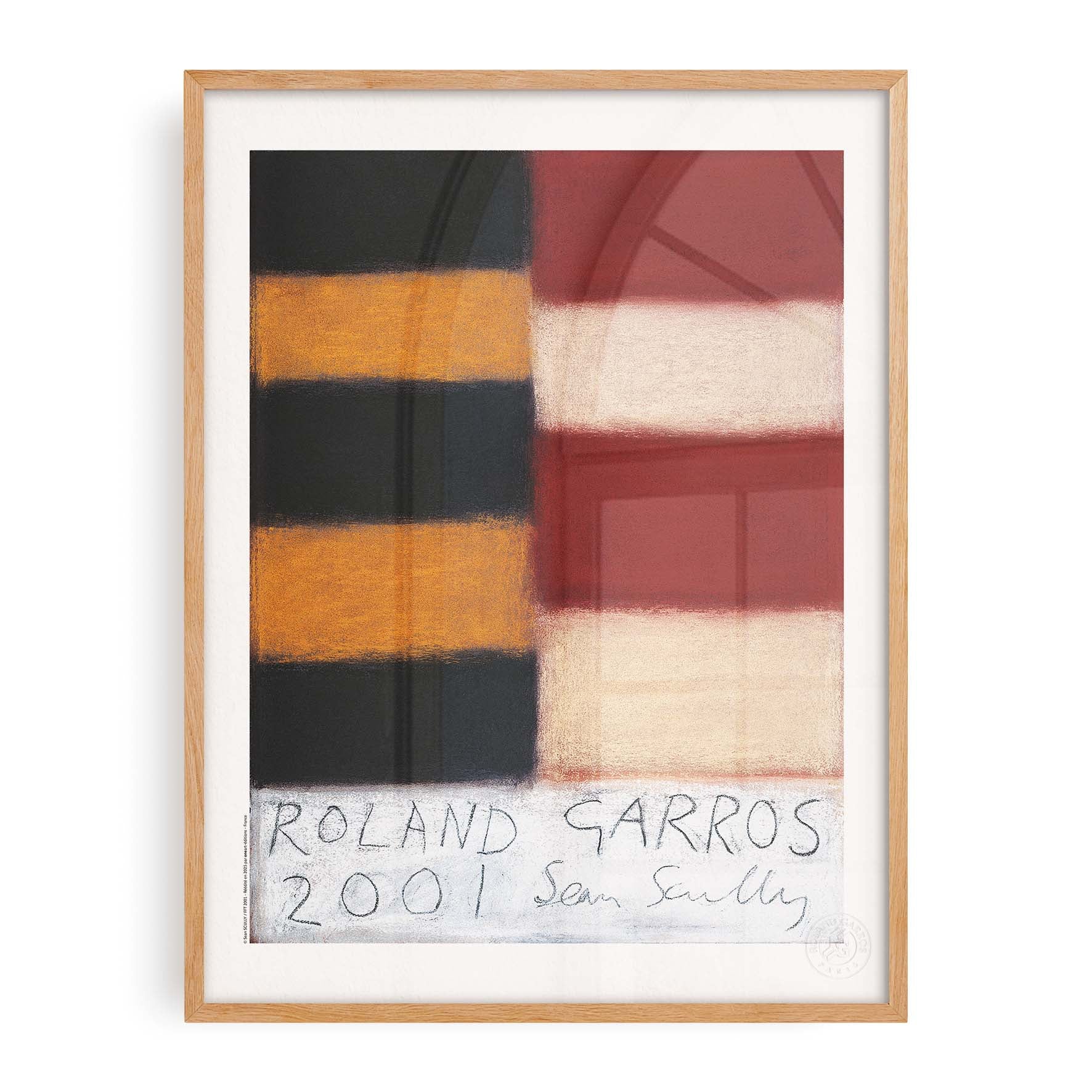 Affiche "Les Imparfaits" Roland-Garros 2001 par Sean SCULLY