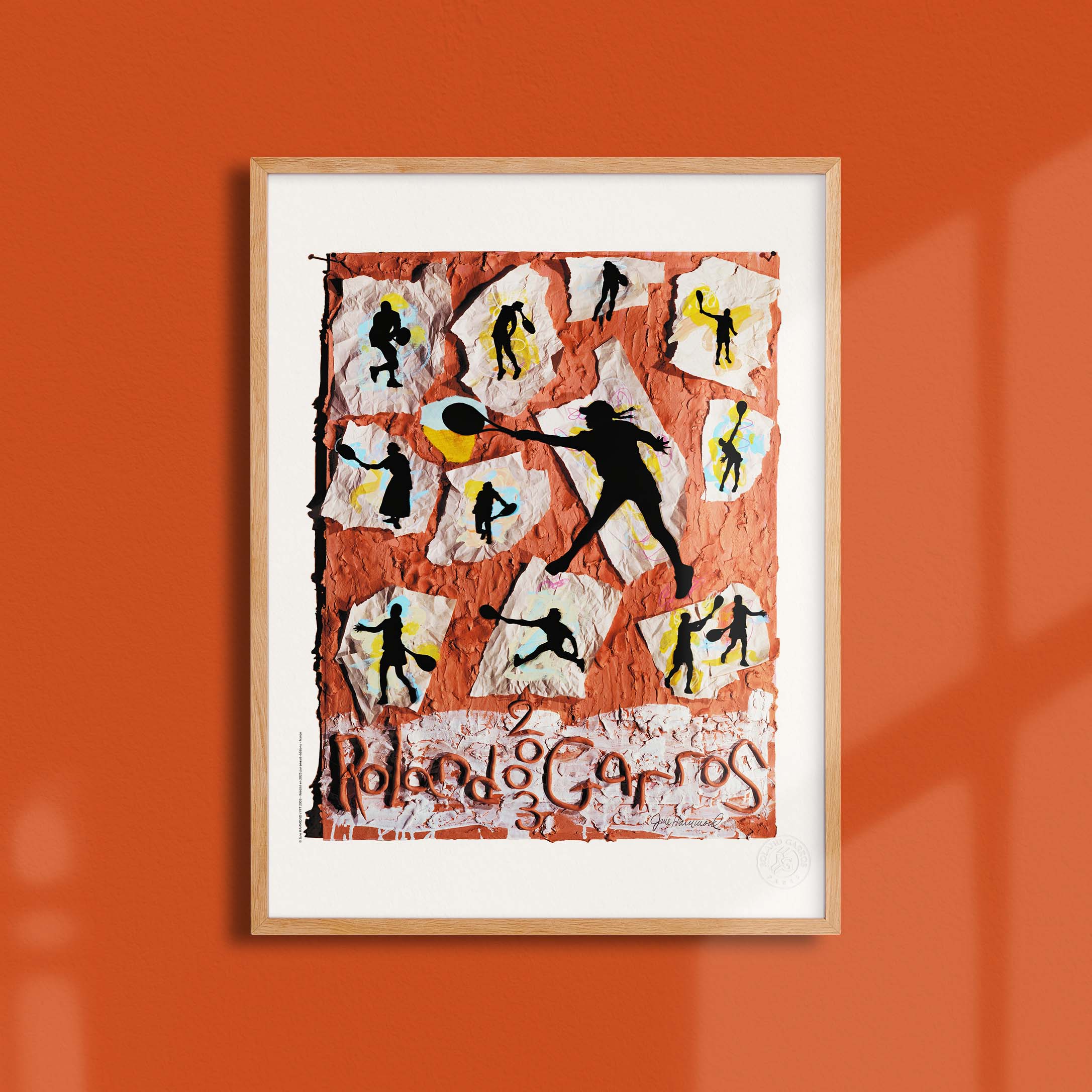 Affiche "Les Imparfaits" Roland-Garros 2003 par Jane HAMMOND