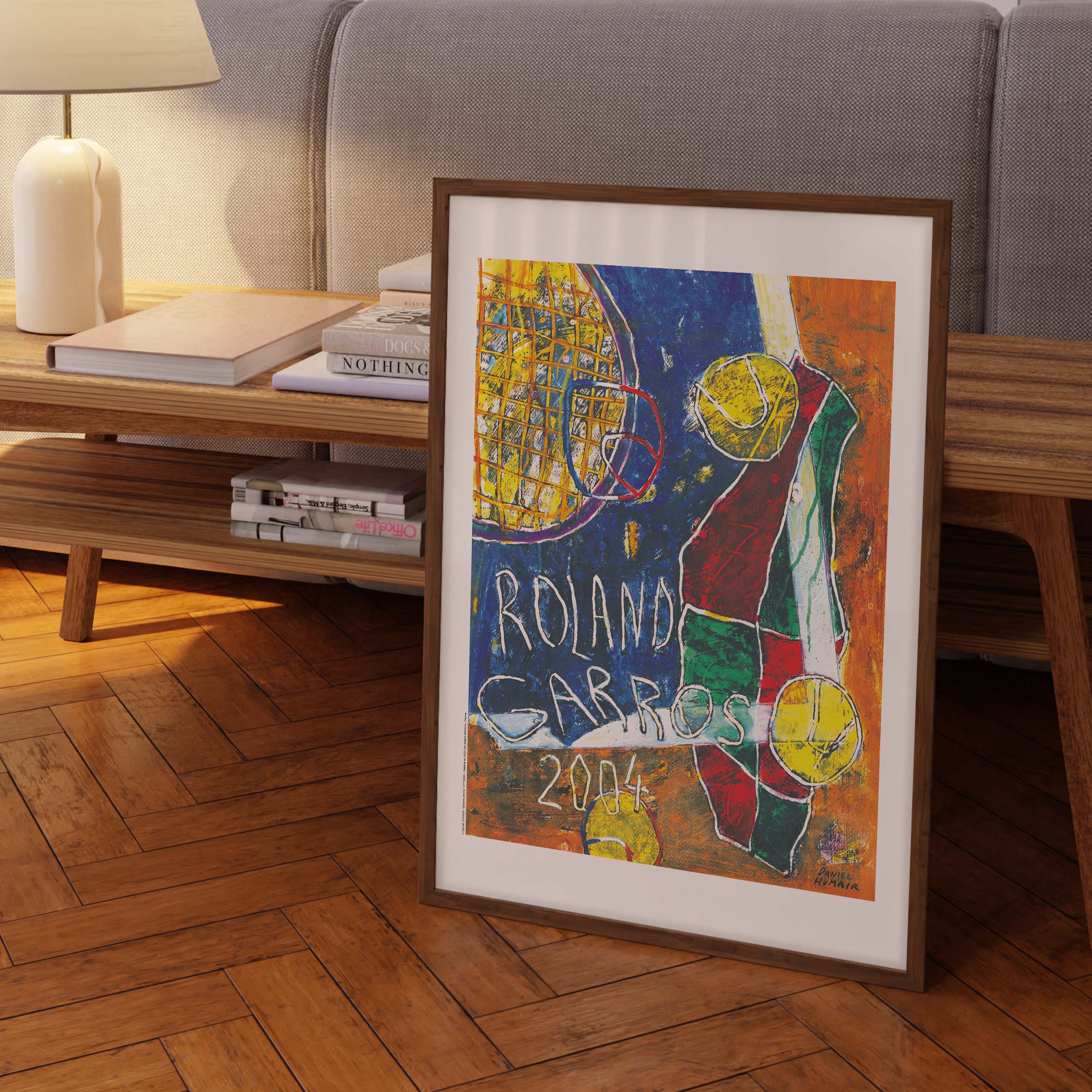 Affiche Roland-Garros 2004 par Daniel HUMAIR