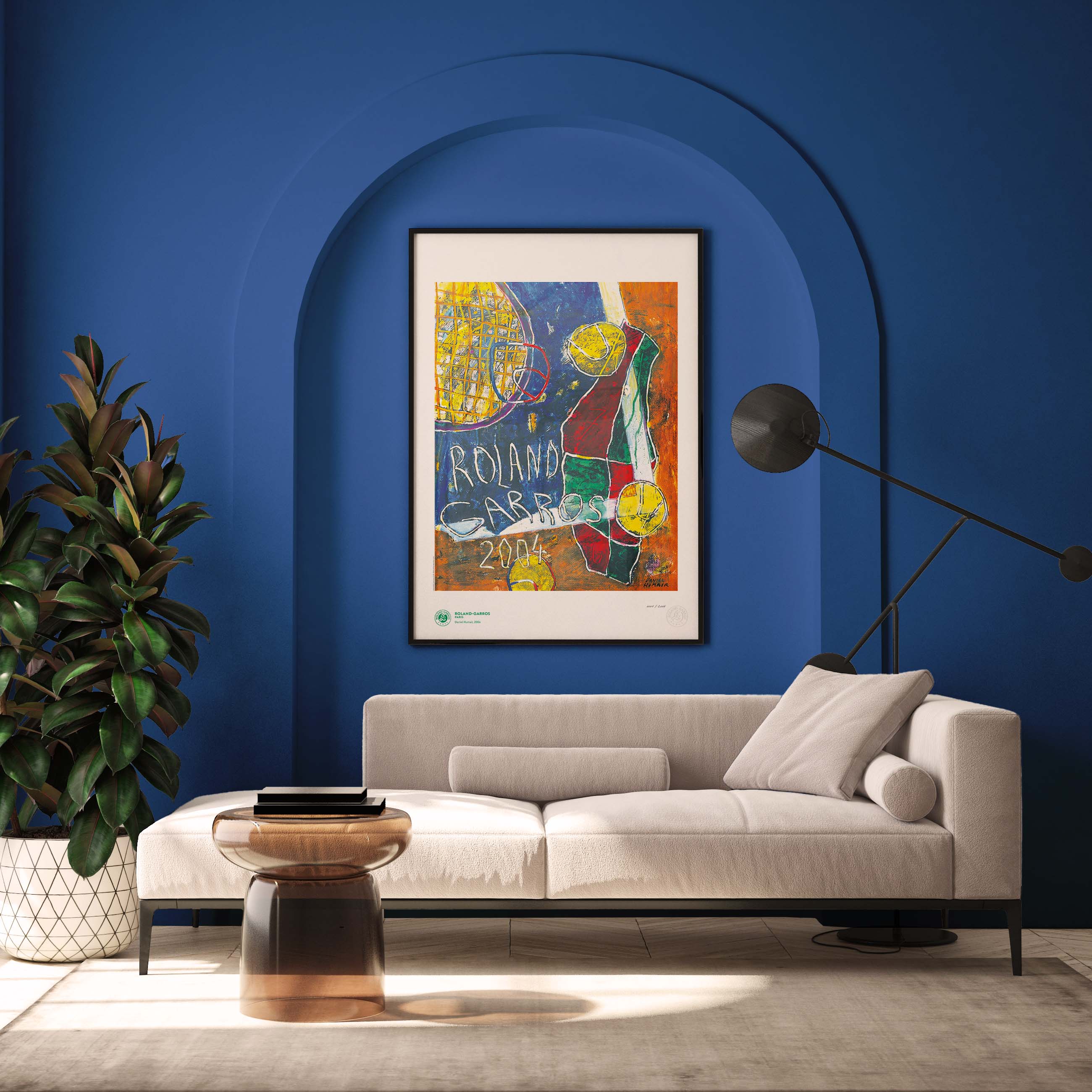 ÉDITION LIMITÉE PREMIUM - Affiche Roland-Garros 2004 par Daniel HUMAIR