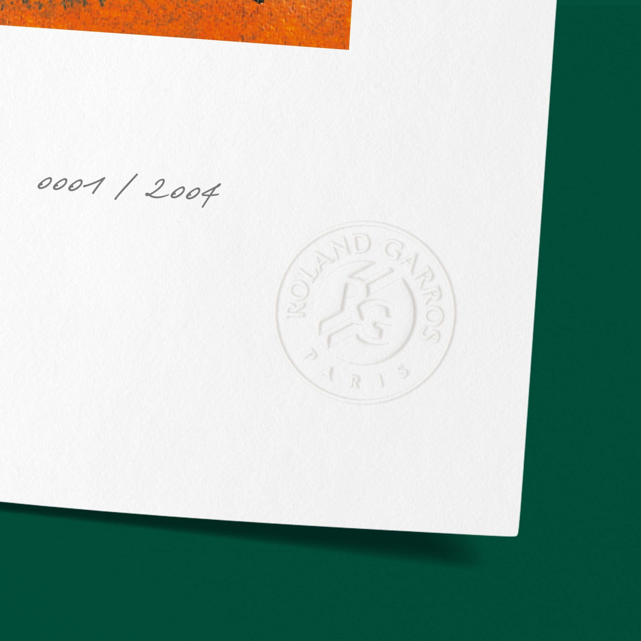 ÉDITION LIMITÉE PREMIUM - Affiche Roland-Garros 2004 par Daniel HUMAIR