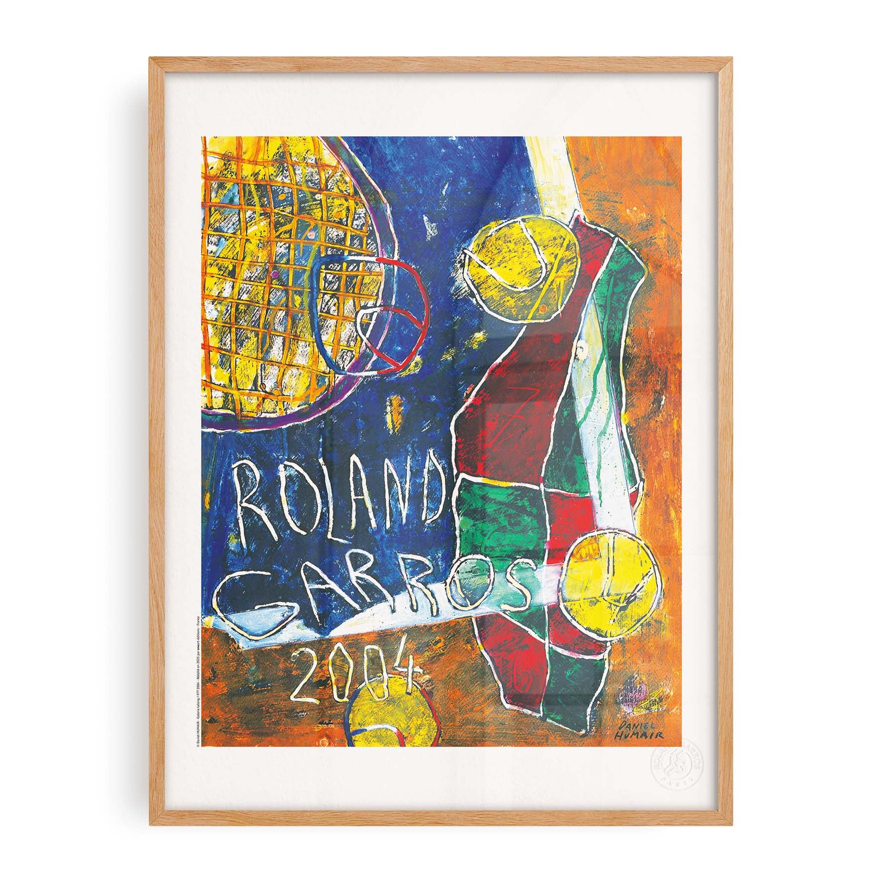 Affiche Roland-Garros 2004 par Daniel HUMAIR