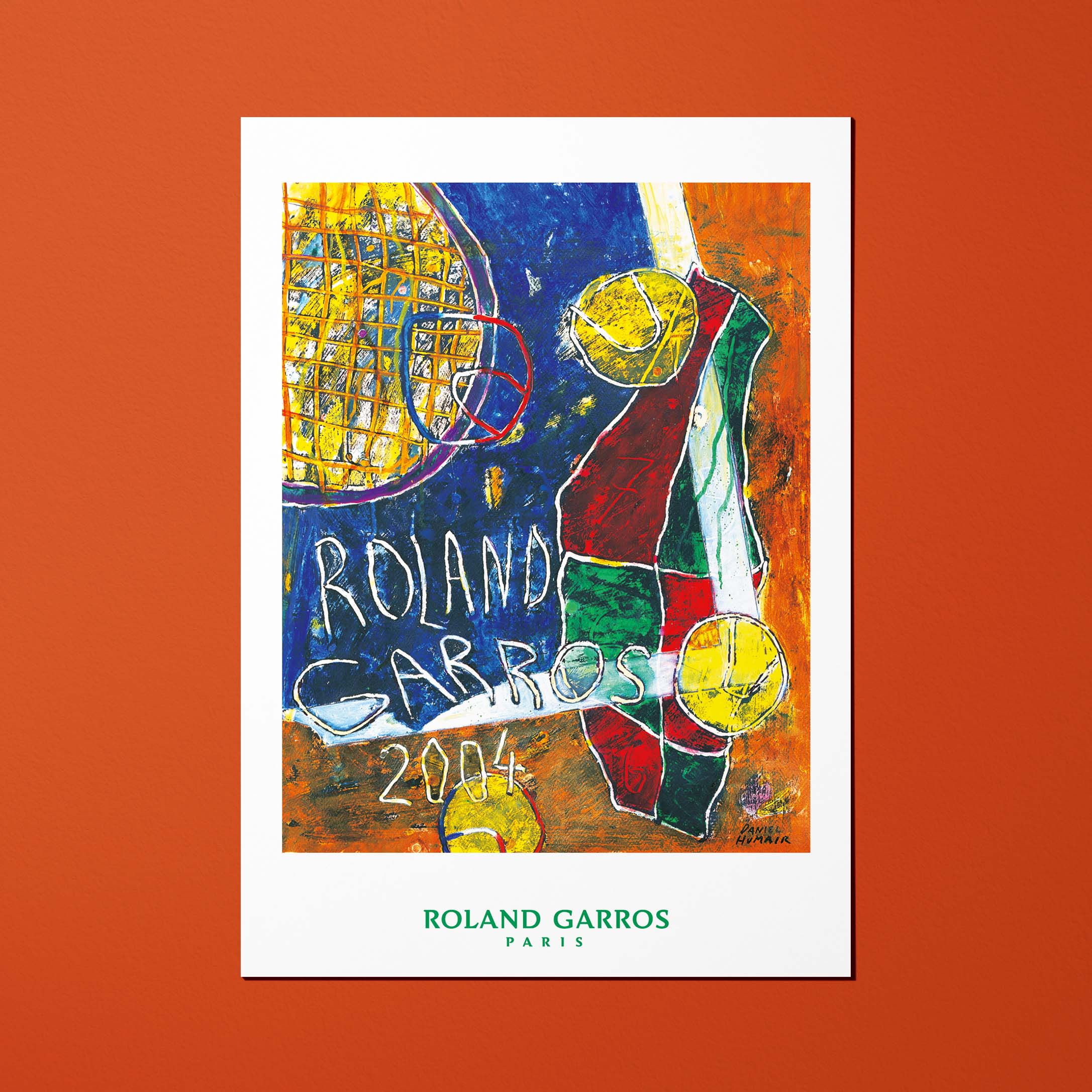 Cartolina Roland-Garros 2004 di Daniel HUMAIR