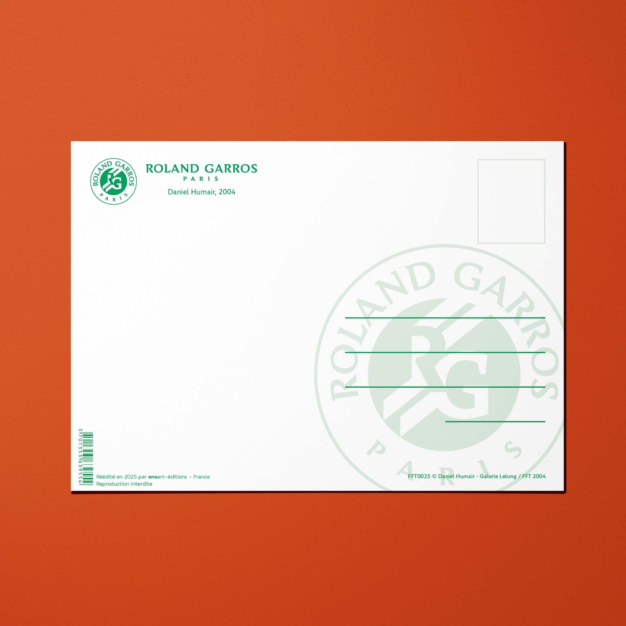 Carte postale Roland-Garros 2004 par Daniel HUMAIR