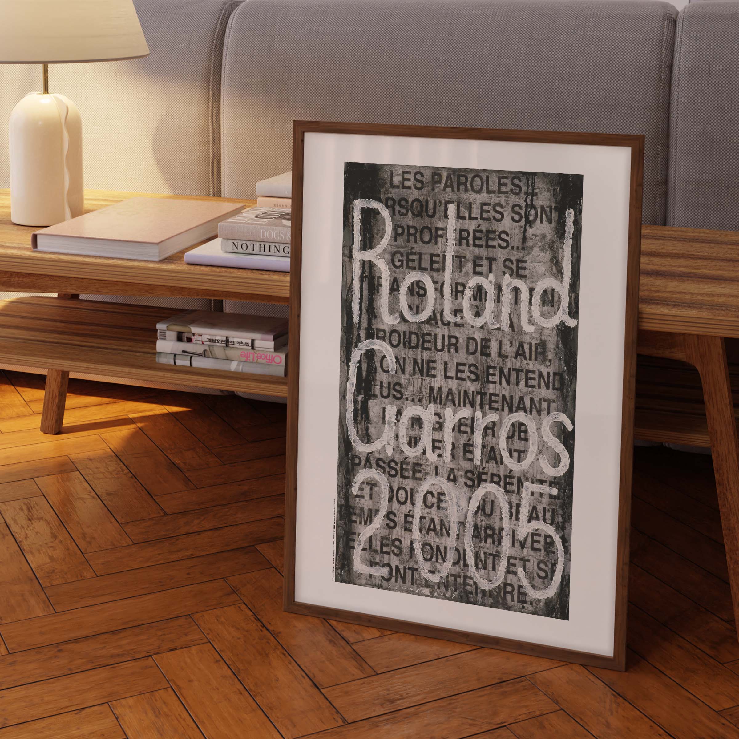 Affiche "Les Imparfaits" Roland-Garros 2005 par Jaume PLENSA