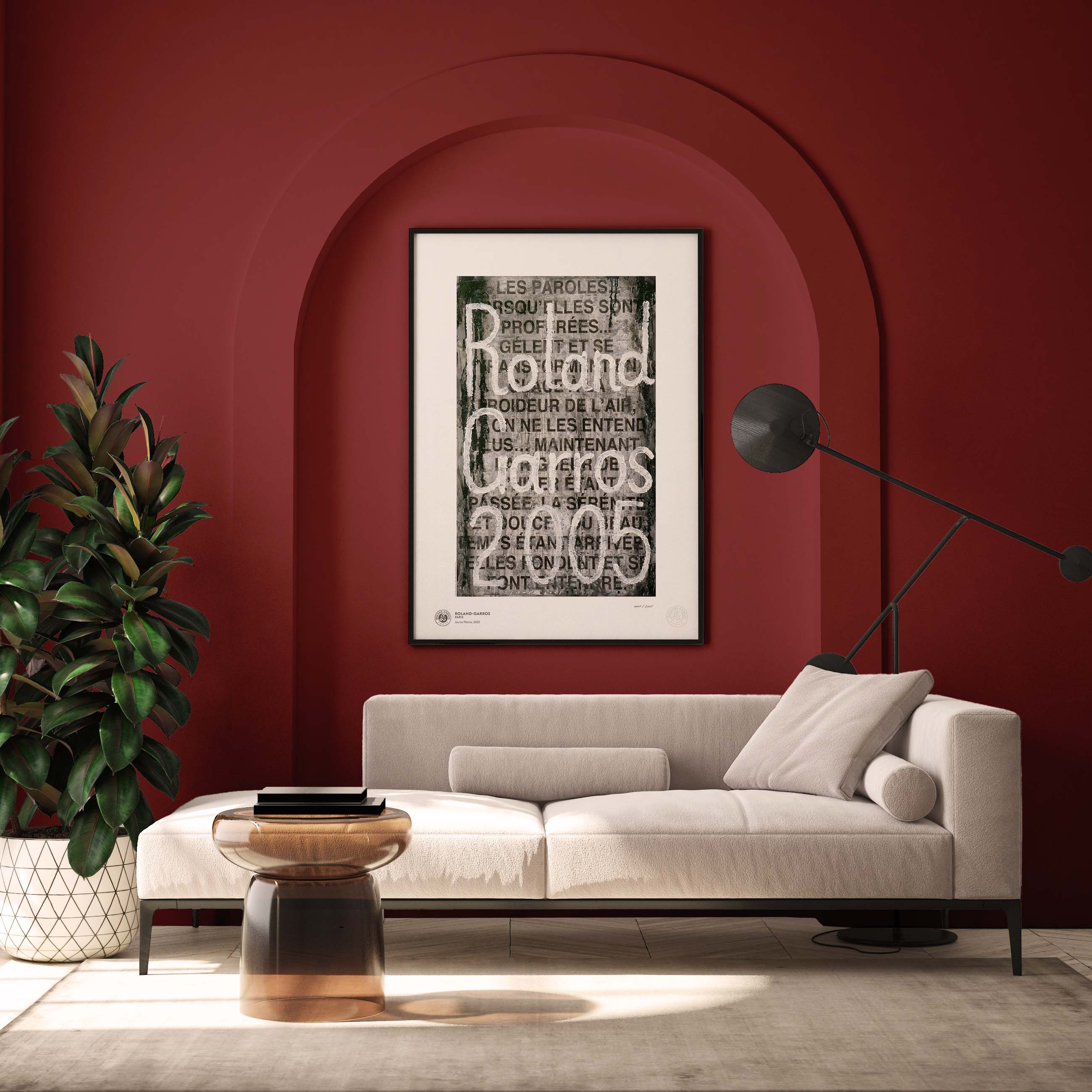 ÉDITION LIMITÉE PREMIUM - Affiche Roland-Garros 2005 par Jaume PLENSA