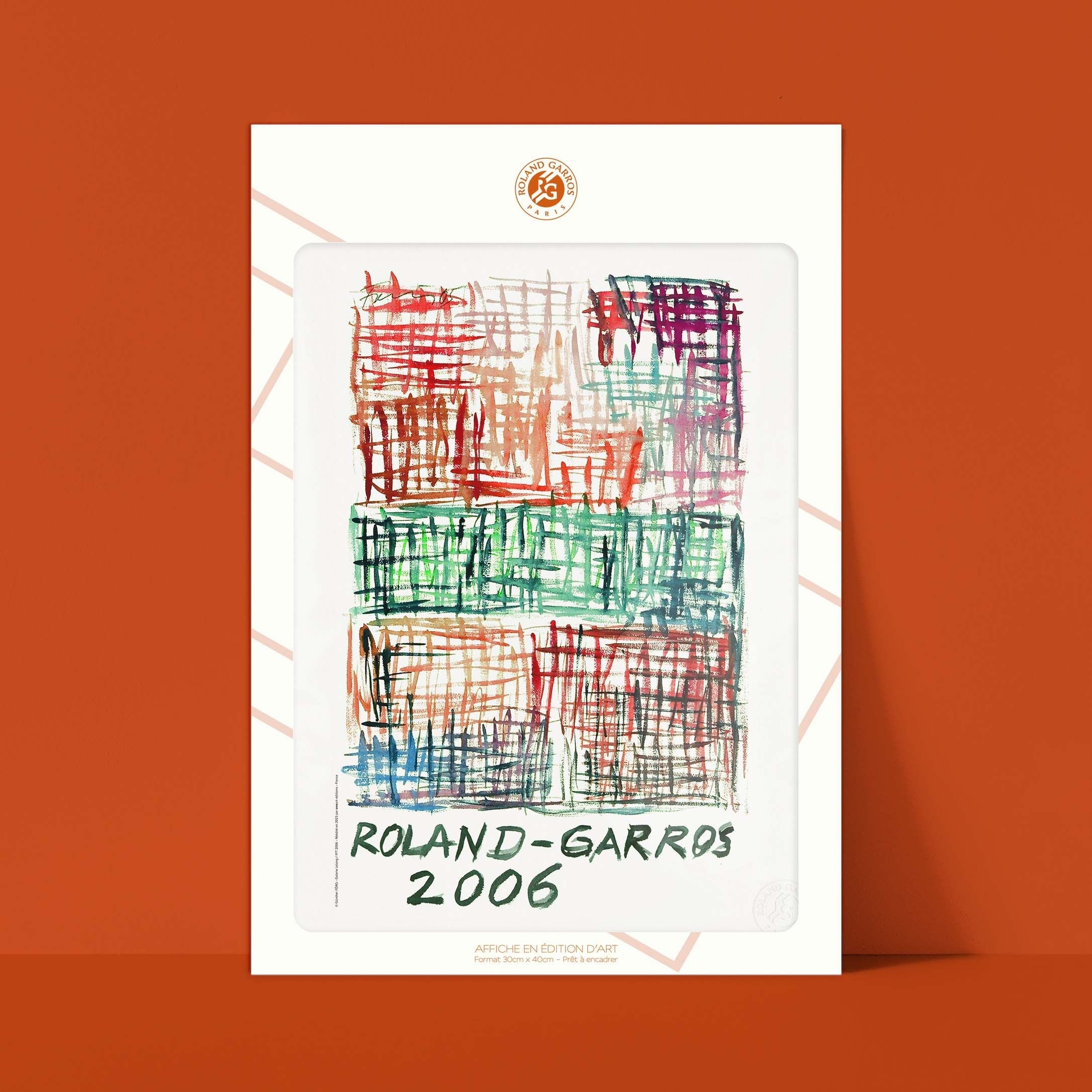 Affiche "Les Imparfaits" Roland-Garros 2006 par Günther FÖRG