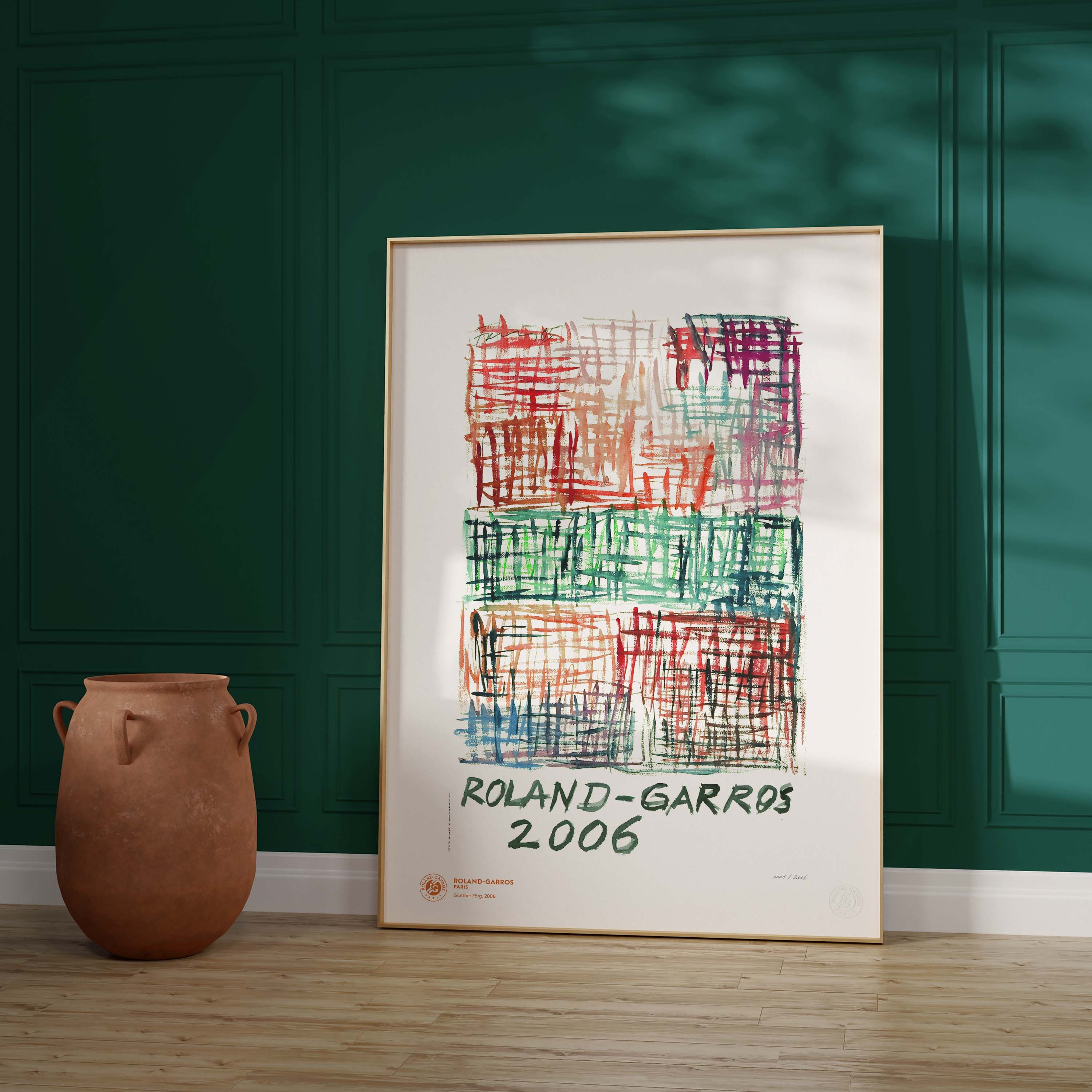 ÉDITION LIMITÉE PREMIUM - Affiche Roland-Garros 2006 par Günther FÖRG