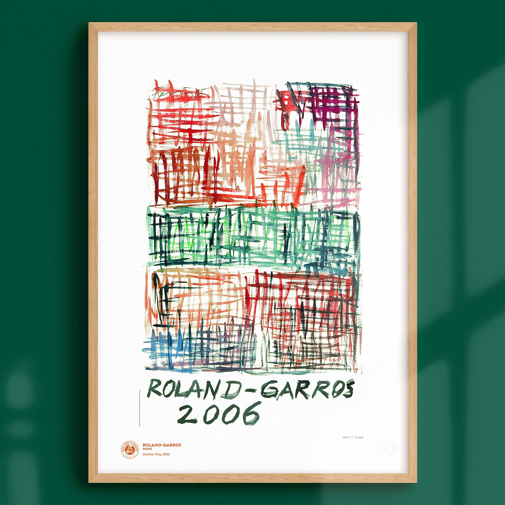 ÉDITION LIMITÉE PREMIUM - Affiche Roland-Garros 2006 par Günther FÖRG