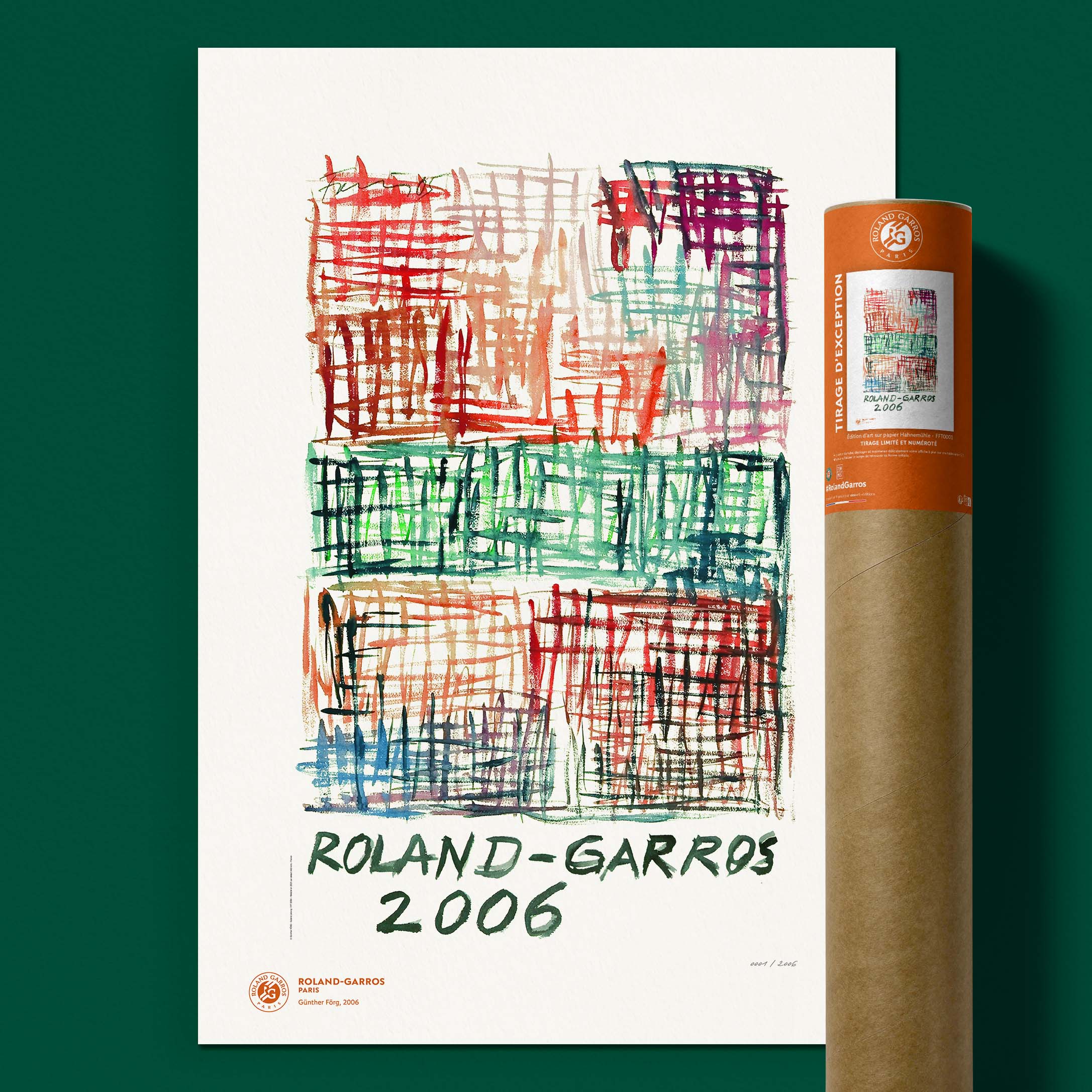 ÉDITION LIMITÉE PREMIUM - Affiche Roland-Garros 2006 par Günther FÖRG
