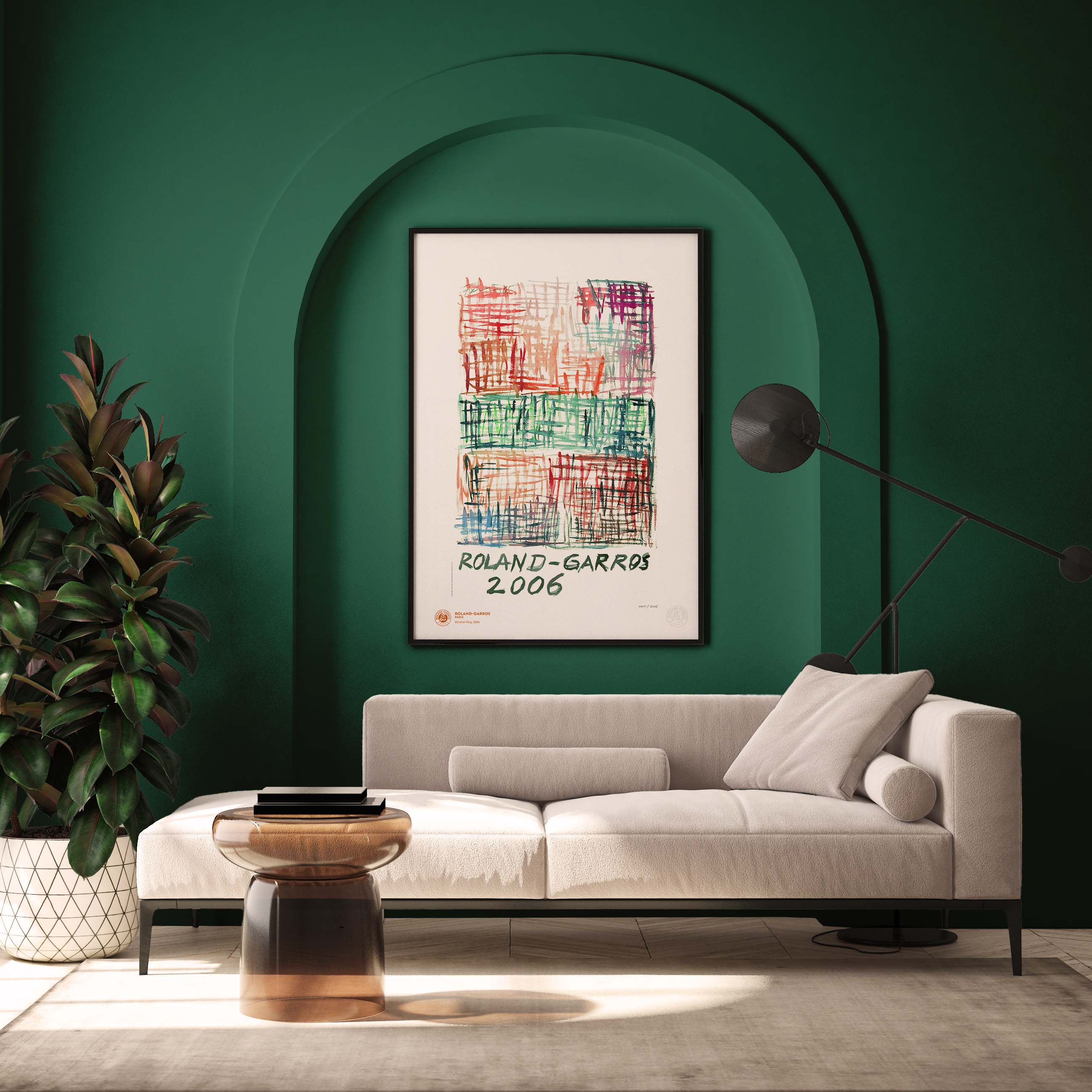 ÉDITION LIMITÉE PREMIUM - Affiche Roland-Garros 2006 par Günther FÖRG