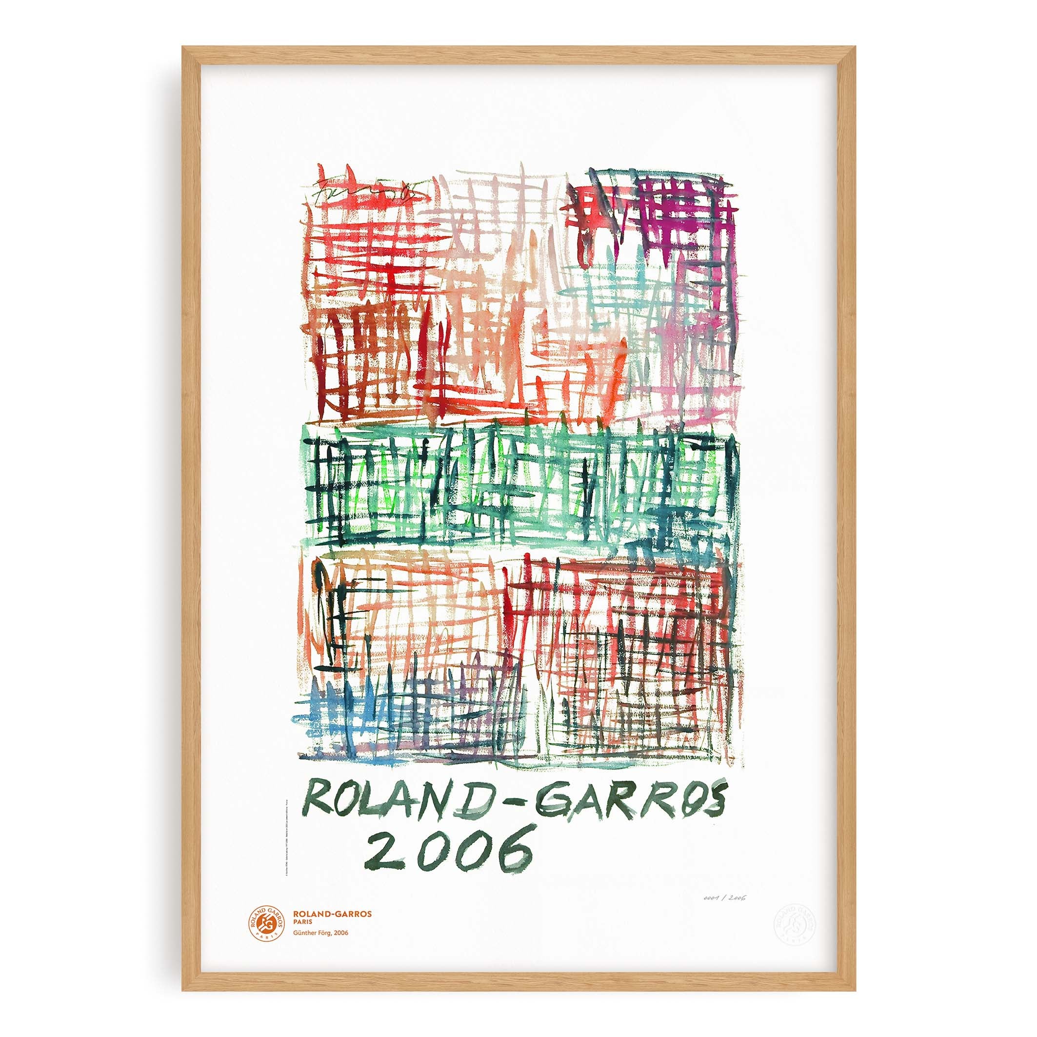ÉDITION LIMITÉE PREMIUM - Affiche Roland-Garros 2006 par Günther FÖRG