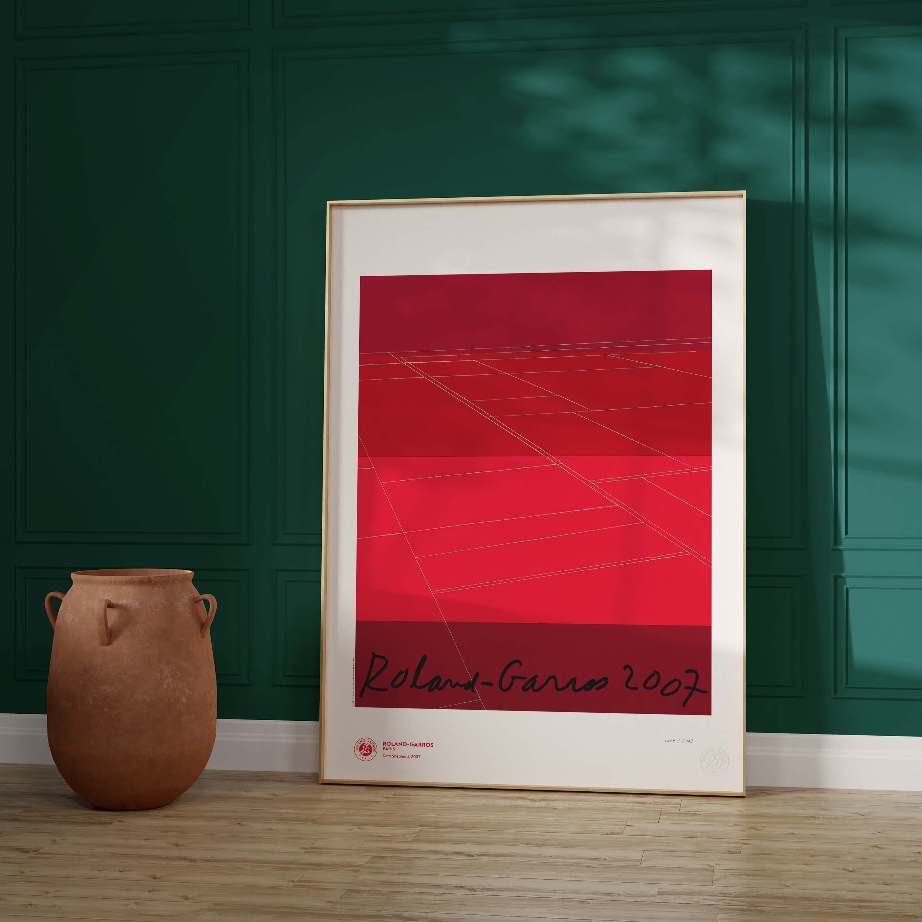 ÉDITION LIMITÉE PREMIUM - Affiche Roland-Garros 2007 par Kate SHEPHERD