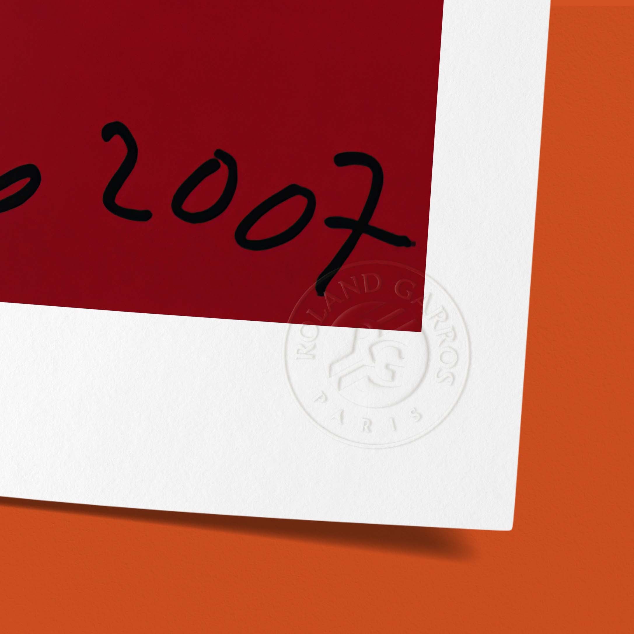 Affiche Roland-Garros 2007 par Kate SHEPHERD