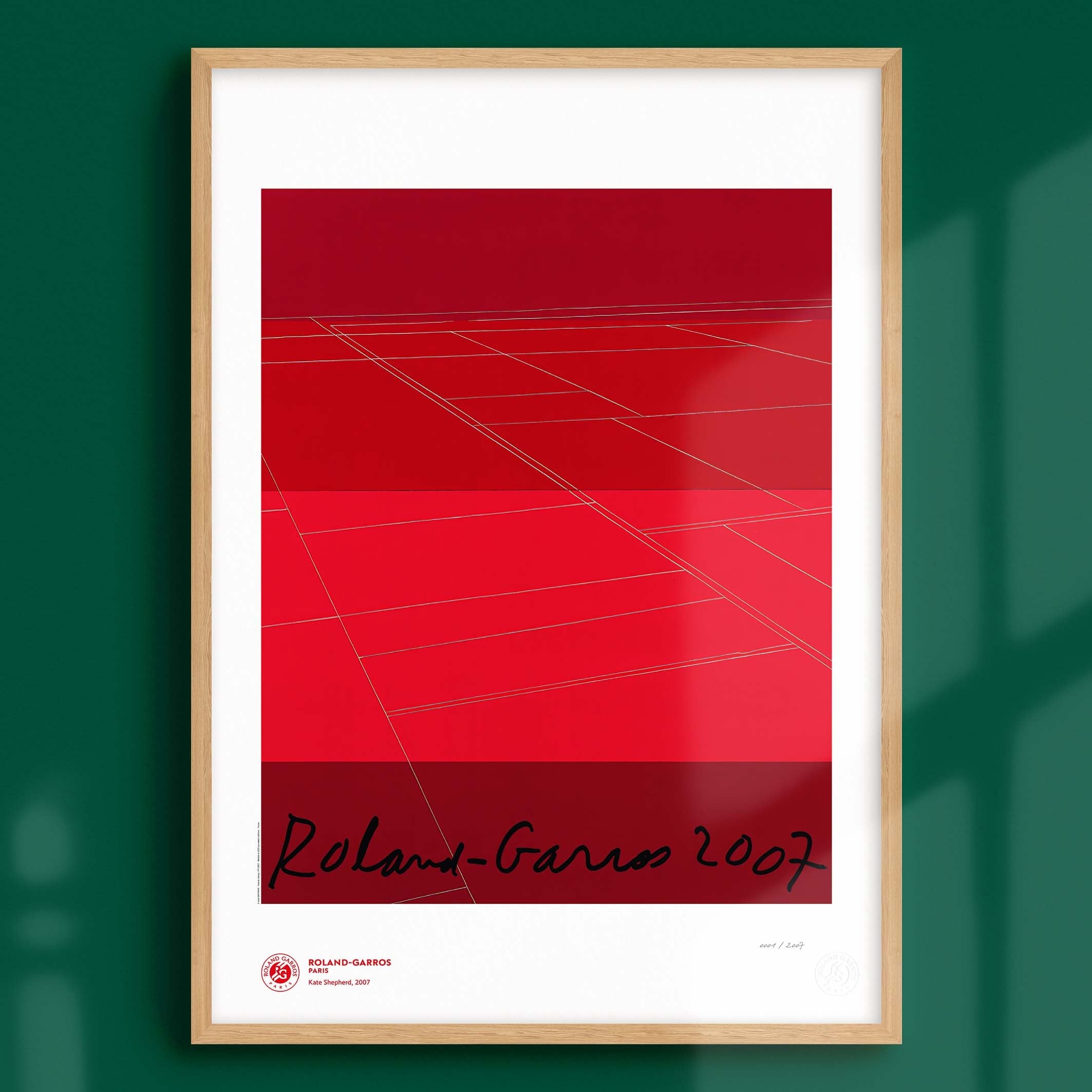 ÉDITION LIMITÉE PREMIUM - Affiche Roland-Garros 2007 par Kate SHEPHERD