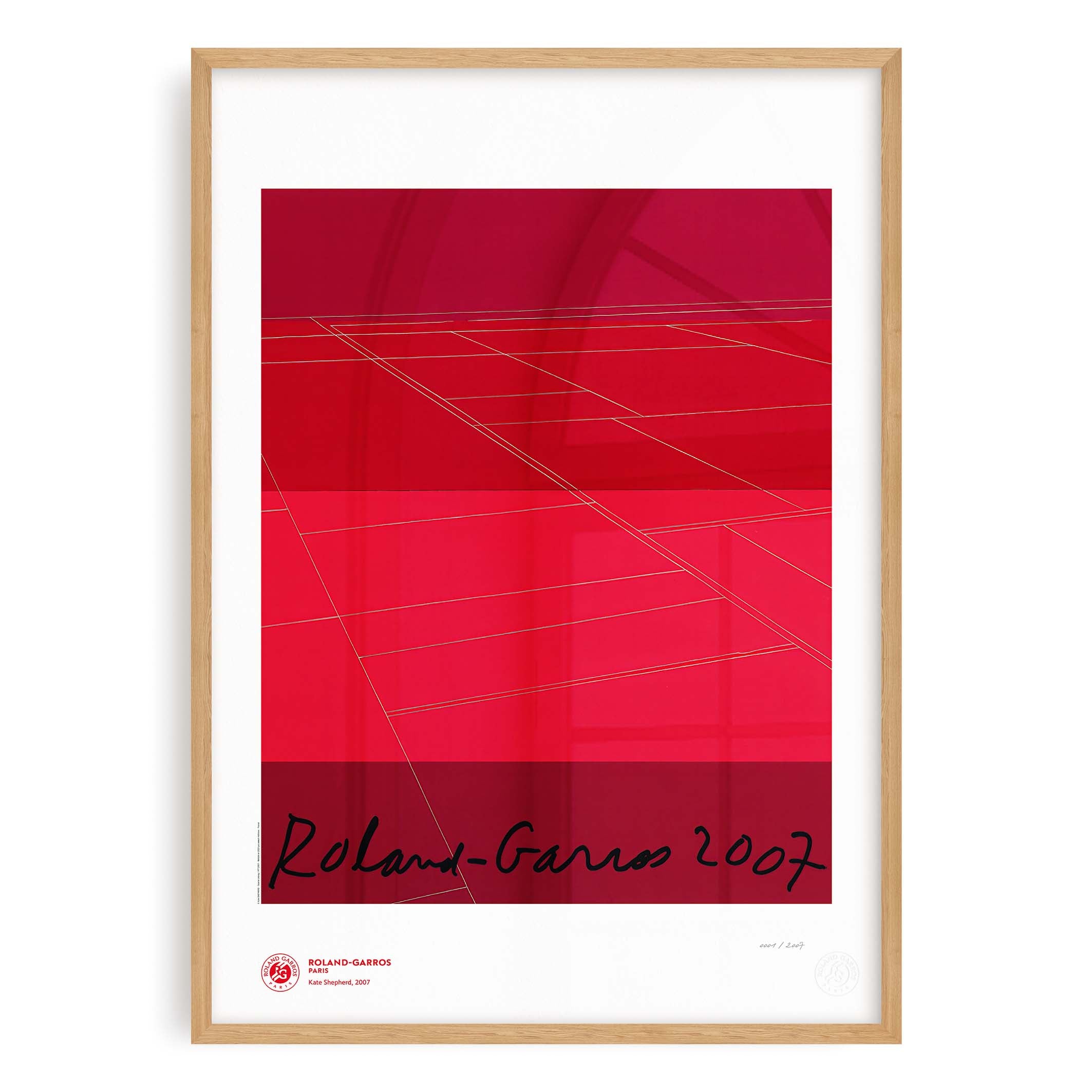 ÉDITION LIMITÉE PREMIUM - Affiche Roland-Garros 2007 par Kate SHEPHERD