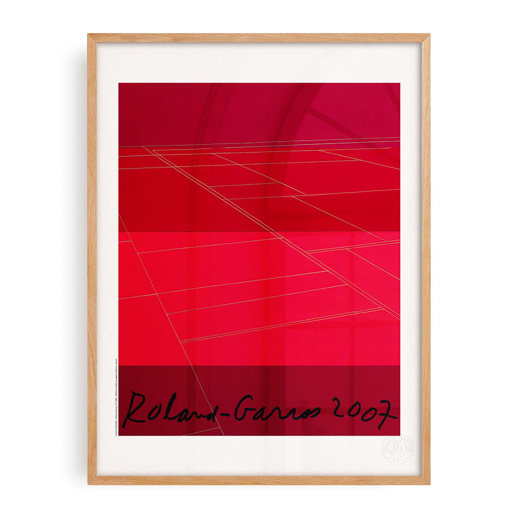 Affiche Roland-Garros 2007 par Kate SHEPHERD