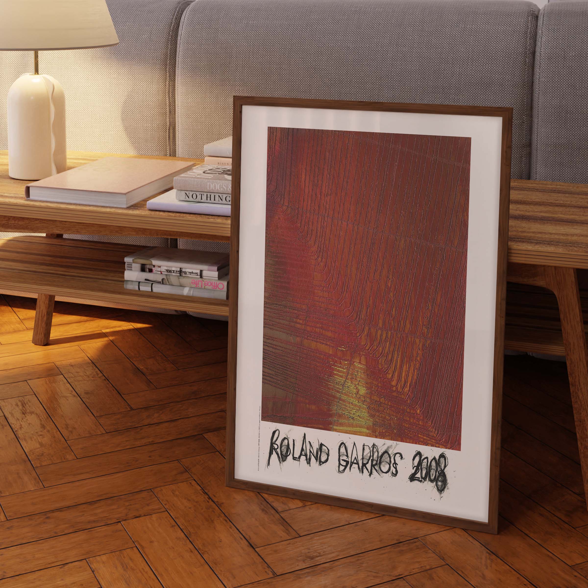 Affiche Roland-Garros 2008 par Arnulf RAINER