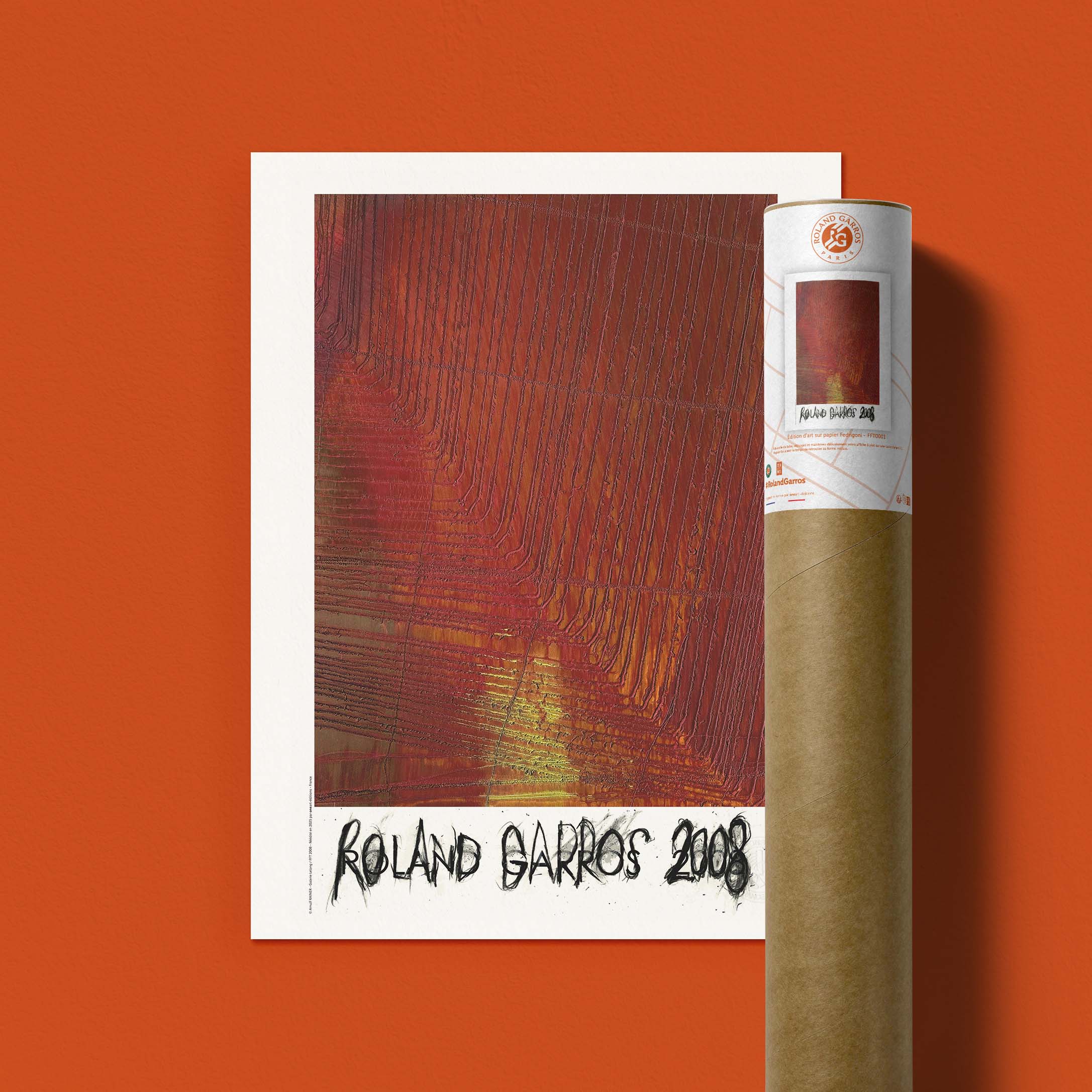 Affiche Roland-Garros 2008 par Arnulf RAINER