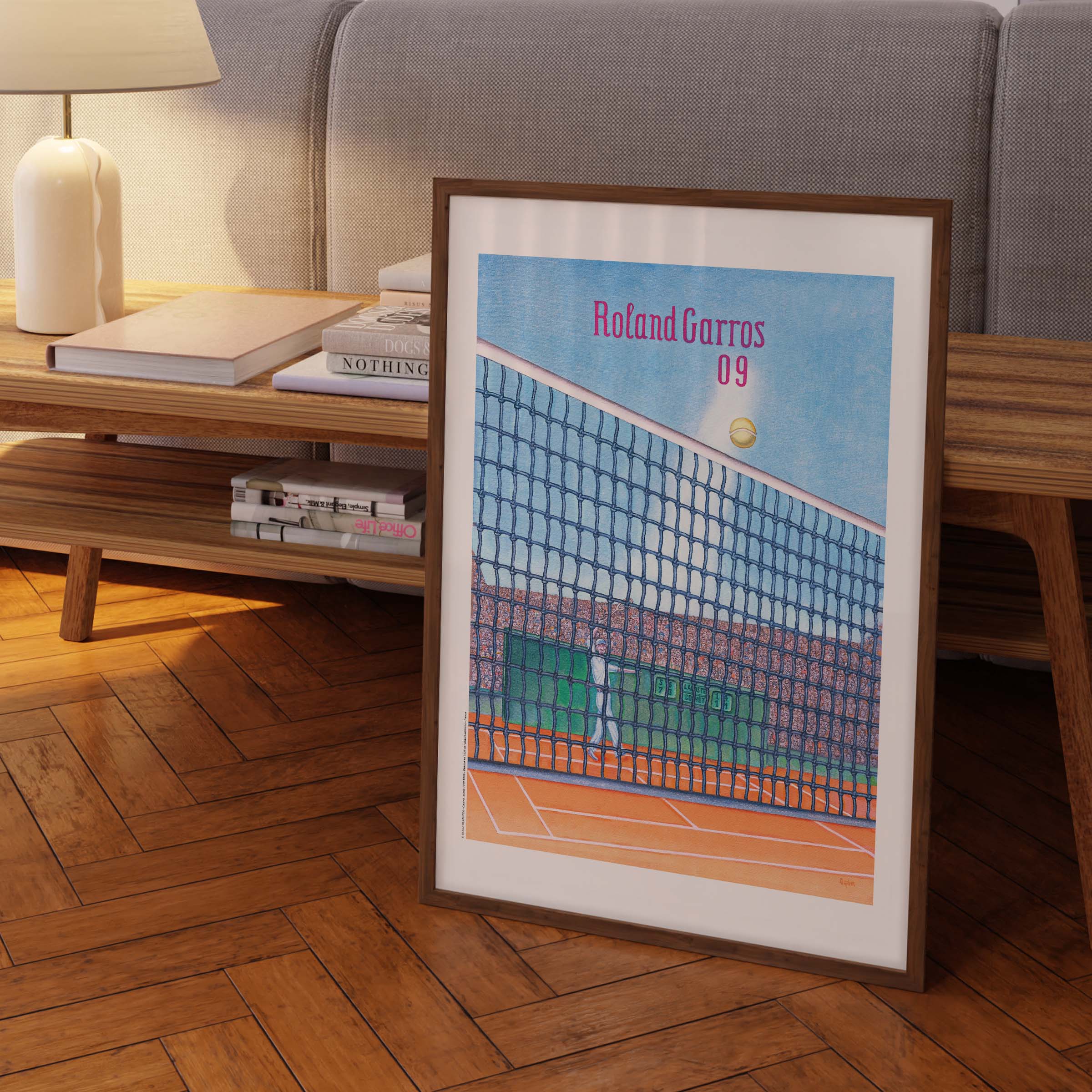Affiche Roland-Garros 2009 par Konrad KLAPHECK