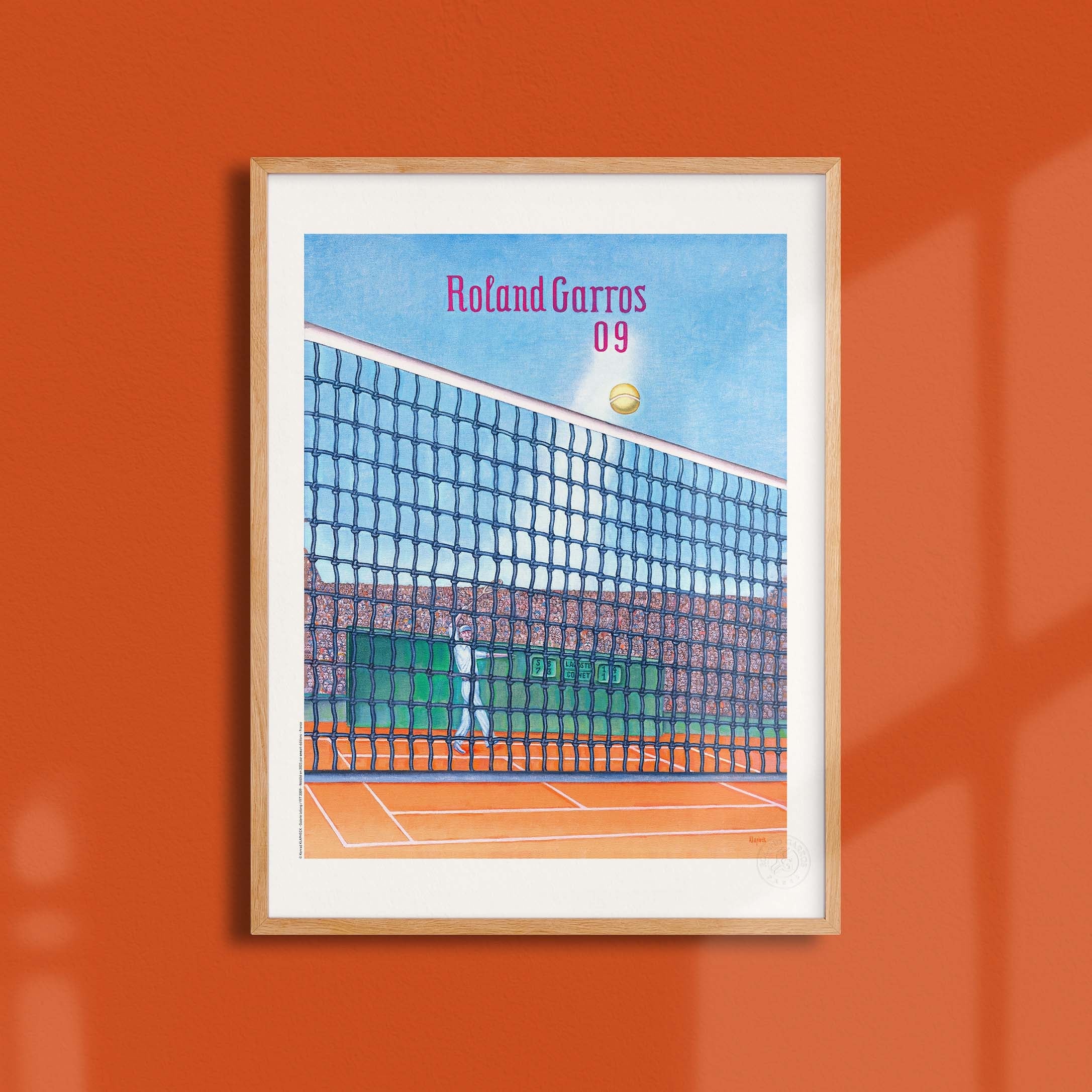 Affiche Roland-Garros 2009 par Konrad KLAPHECK