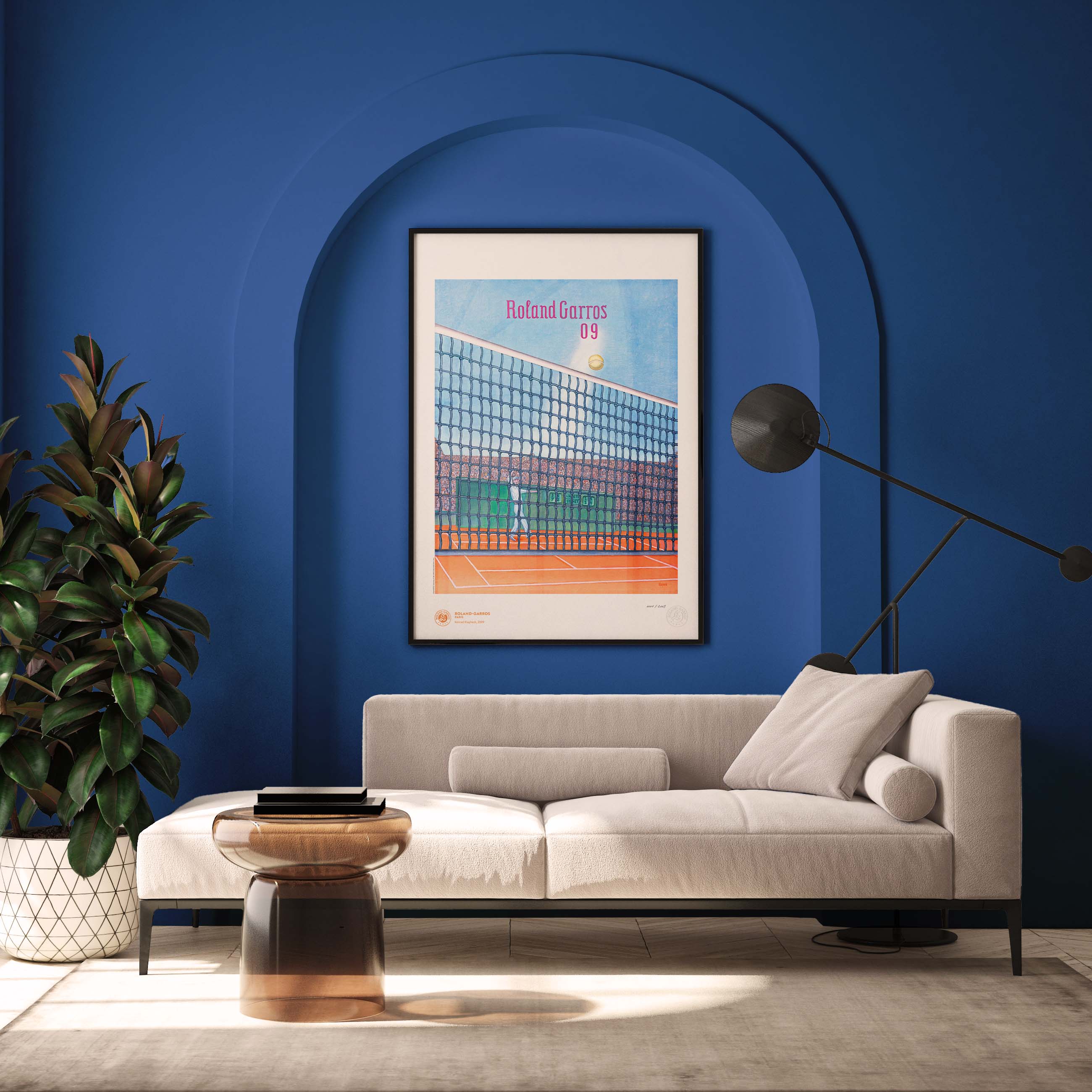 ÉDITION LIMITÉE PREMIUM - Affiche Roland-Garros 2009 par Konrad KLAPHECK