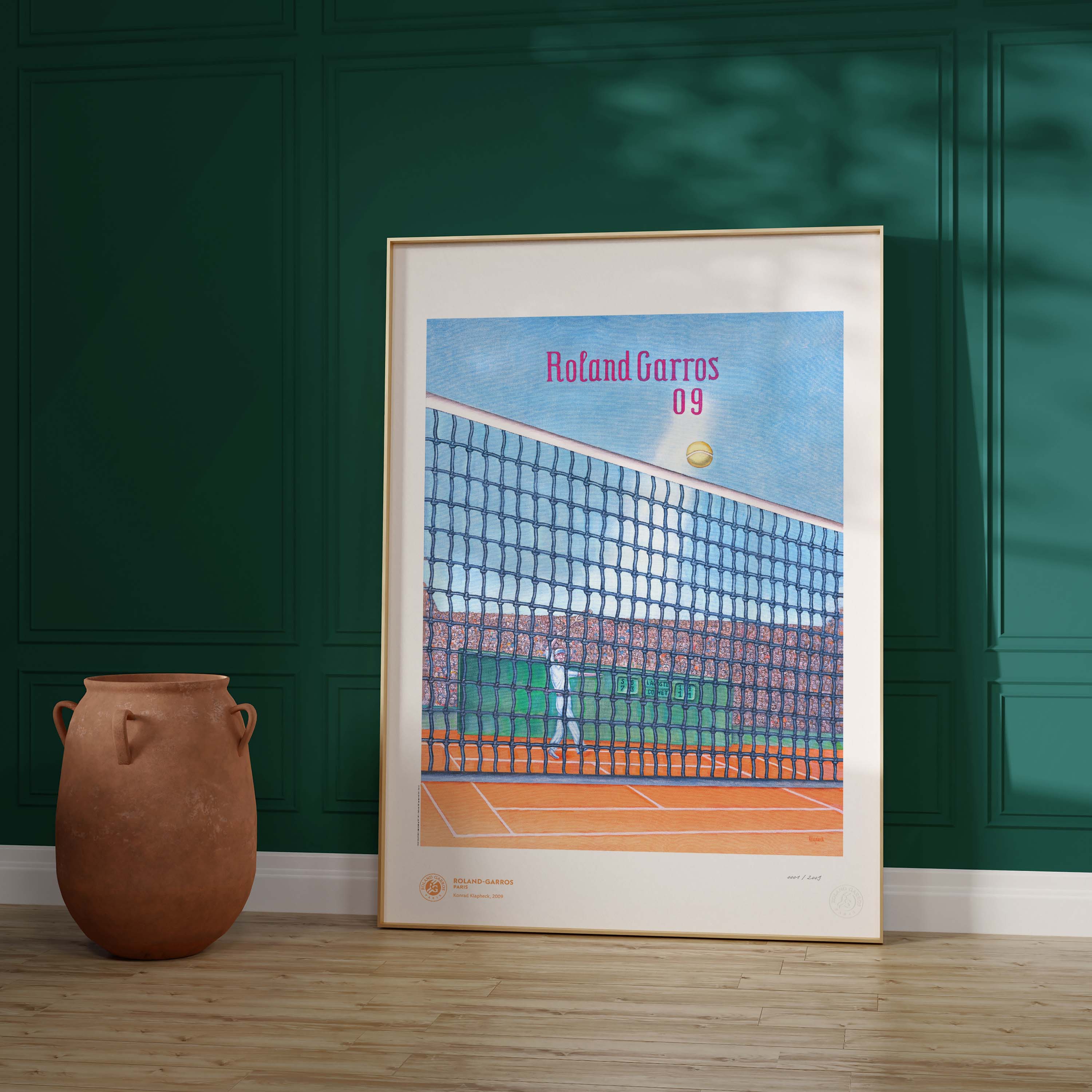 ÉDITION LIMITÉE PREMIUM - Affiche Roland-Garros 2009 par Konrad KLAPHECK