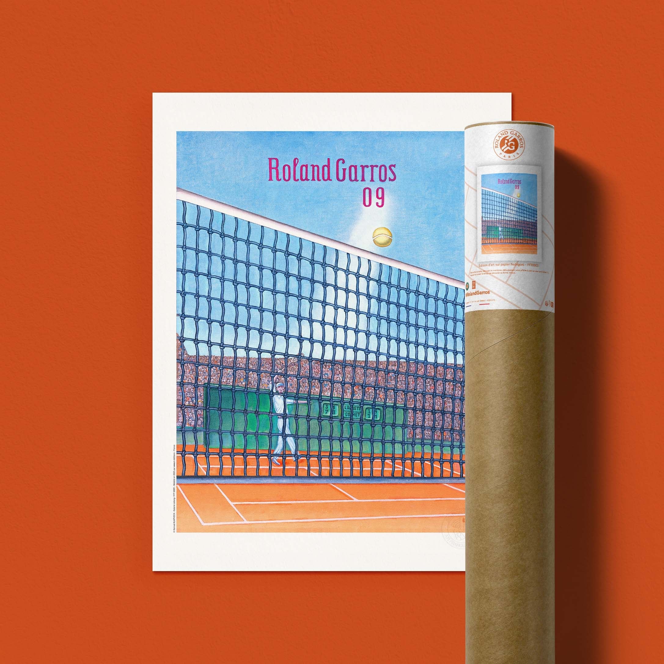 Affiche Roland-Garros 2009 par Konrad KLAPHECK