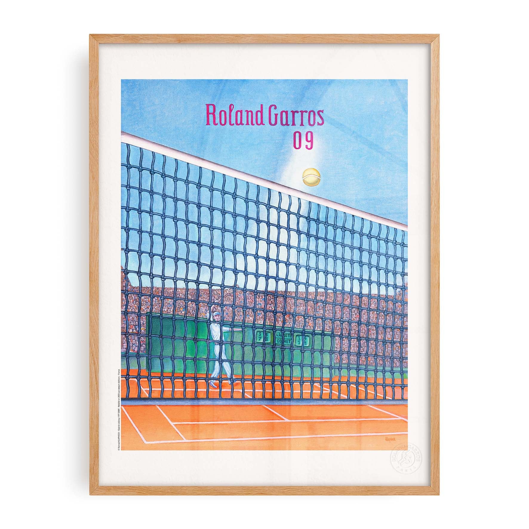 Affiche Roland-Garros 2009 par Konrad KLAPHECK