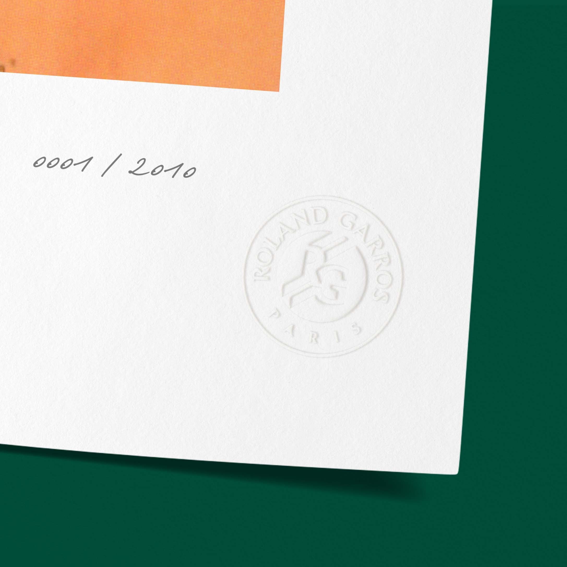ÉDITION LIMITÉE PREMIUM - Affiche Roland-Garros 2010 par Nalini MALANI