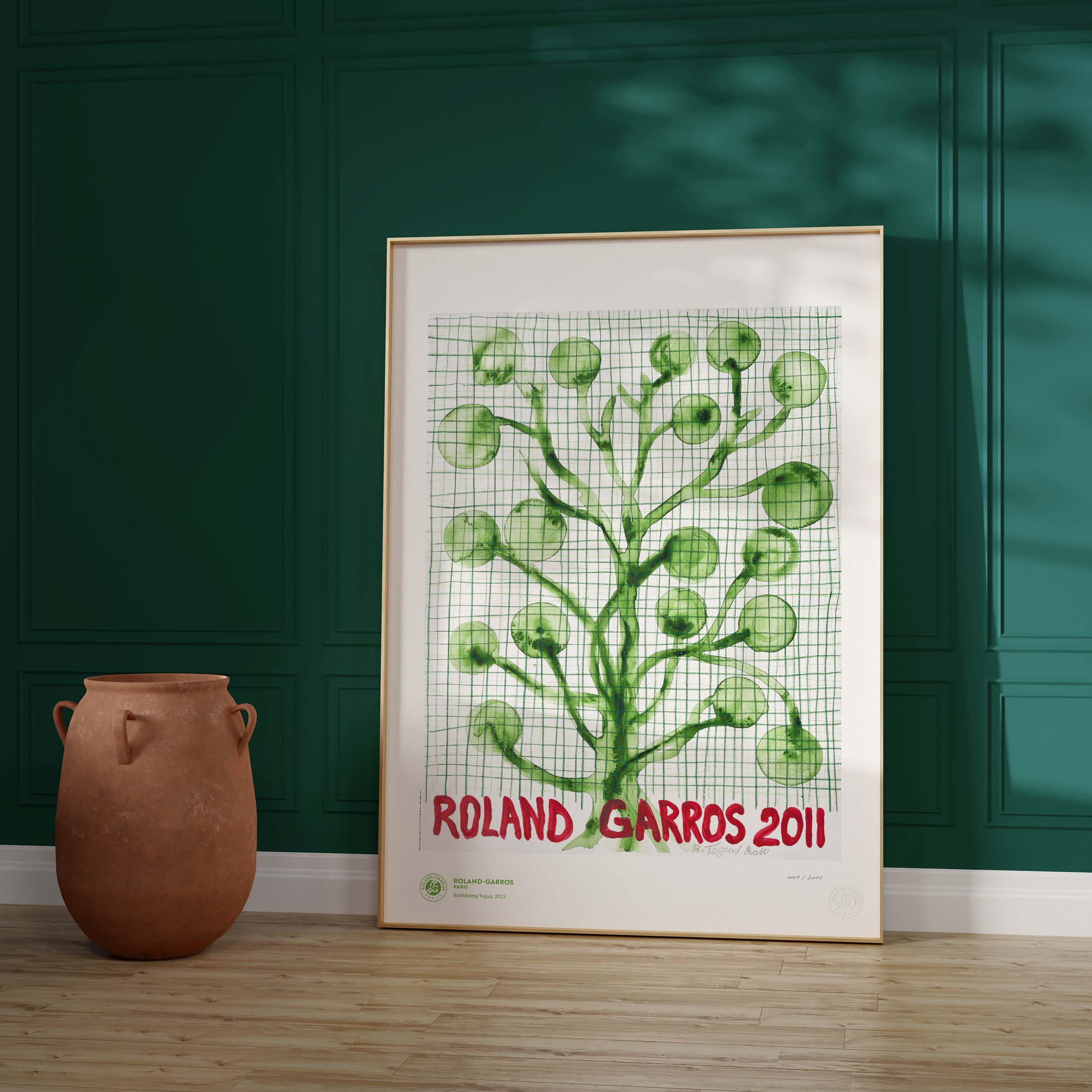 ÉDITION LIMITÉE PREMIUM - Affiche Roland-Garros 2011 par Barthélémy TOGUO