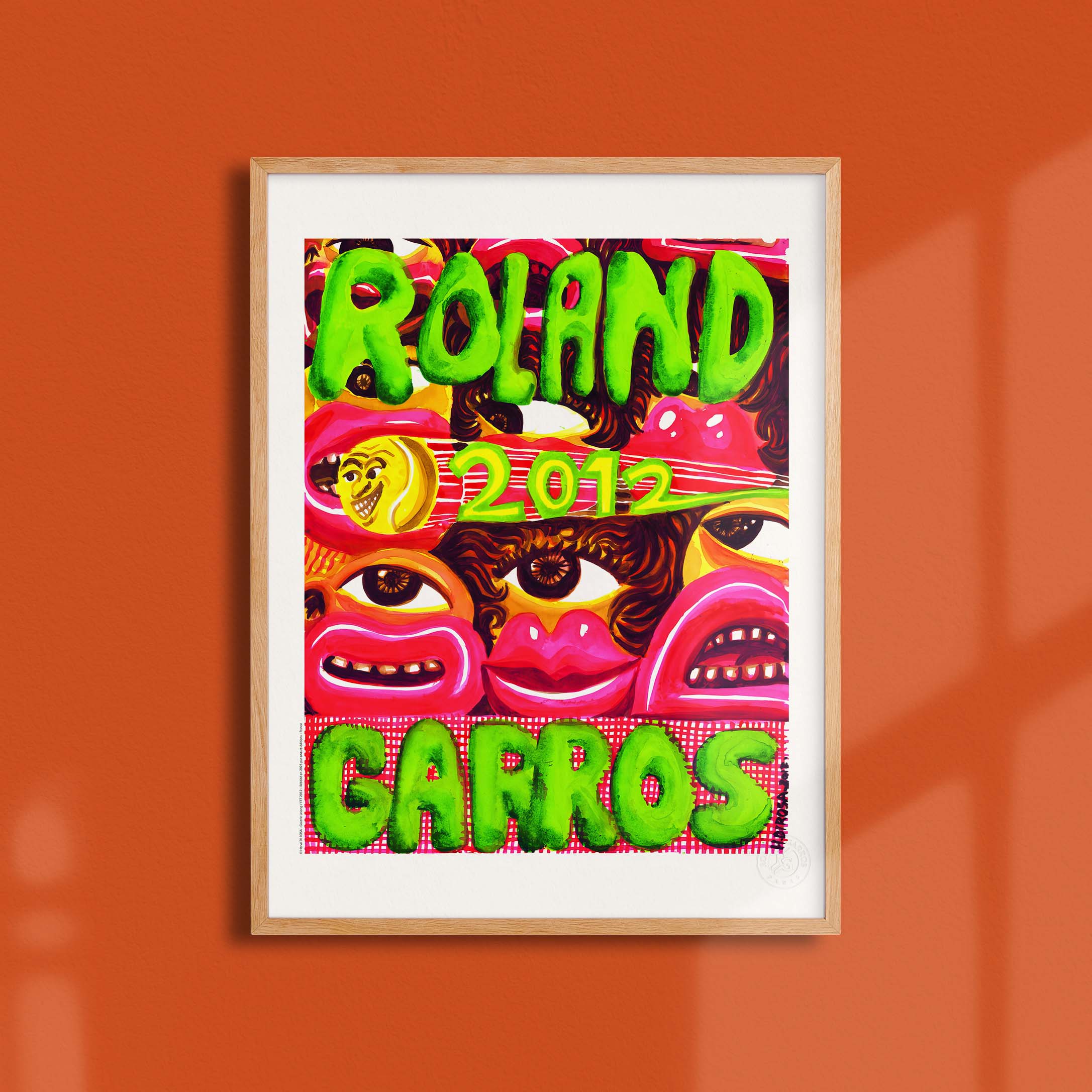 Affiche "Les Imparfaits" Roland-Garros 2012 par Hervé DI ROSA