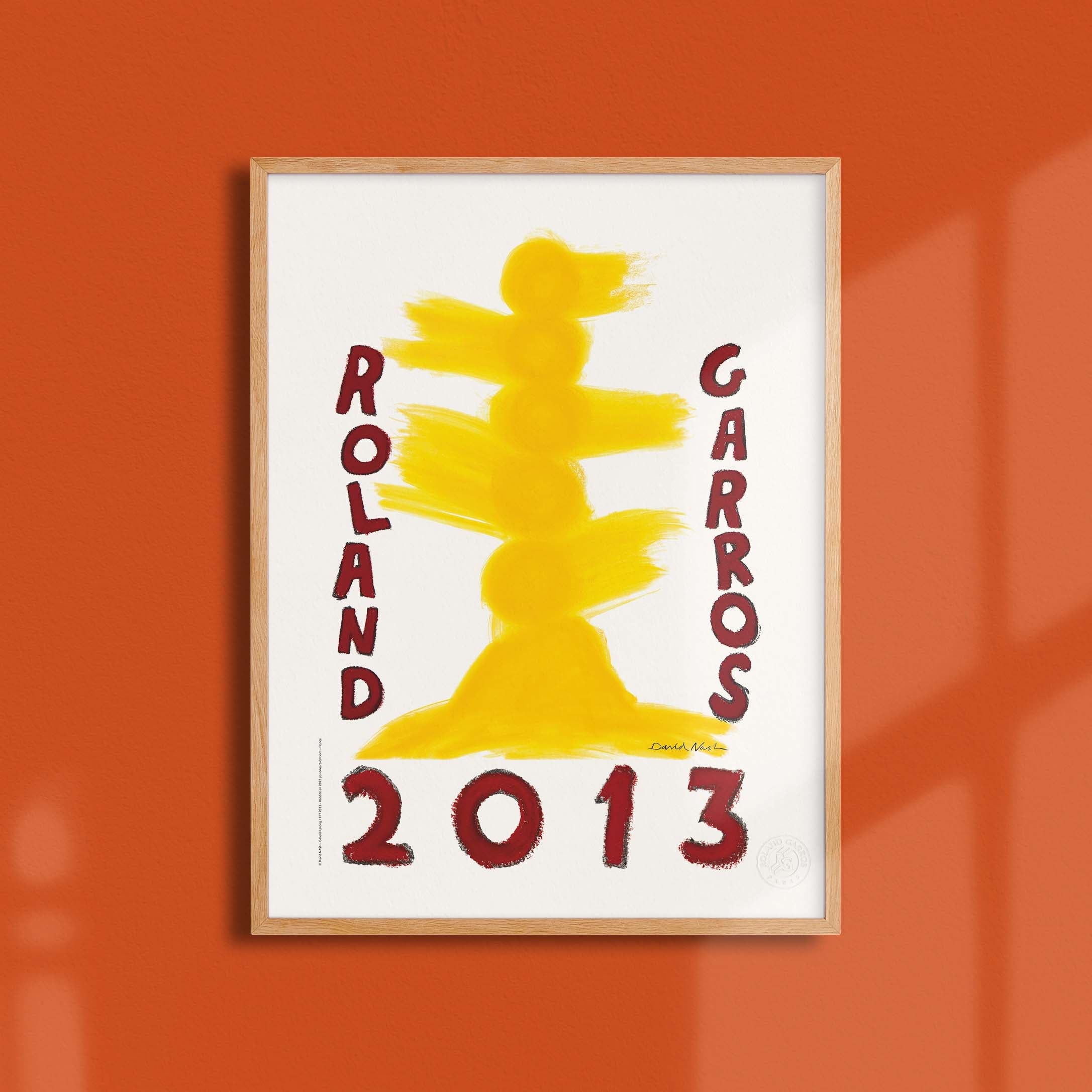 Affiche Roland-Garros 2013 par David NASH