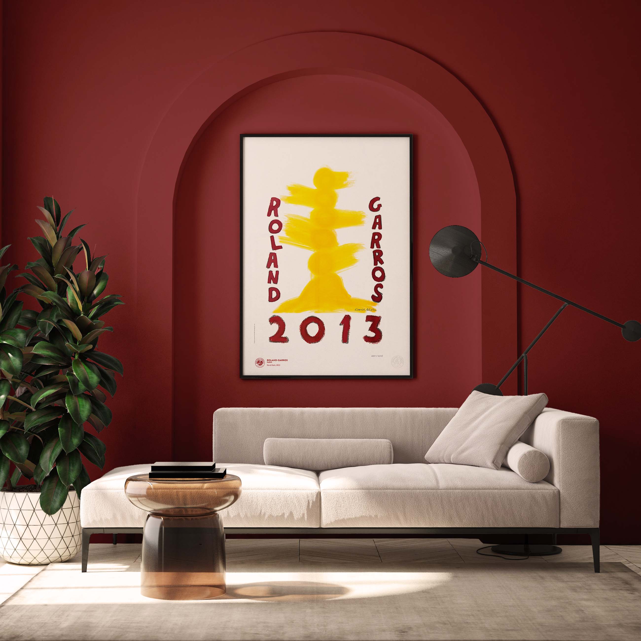 ÉDITION LIMITÉE PREMIUM - Affiche Roland-Garros 2013 par David NASH