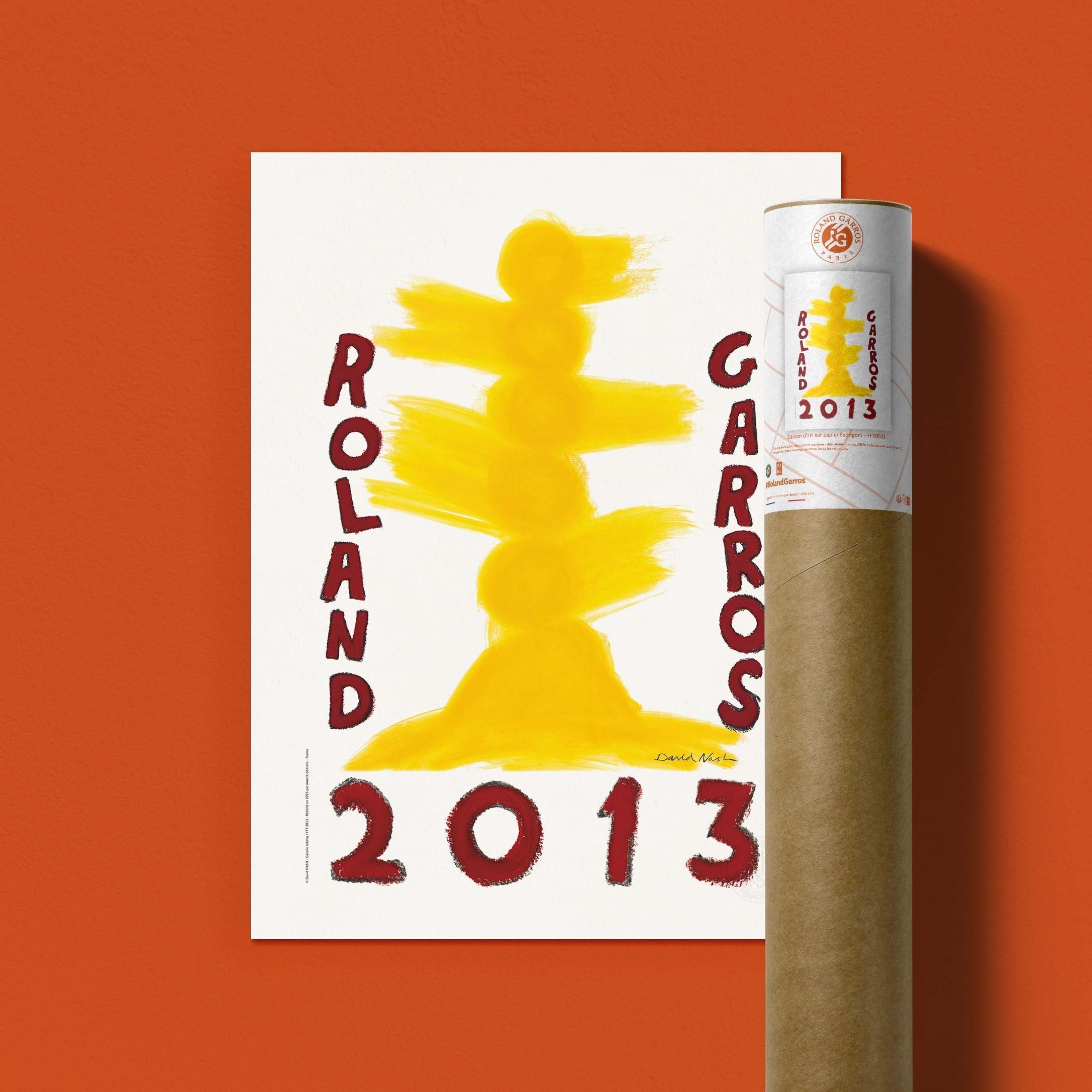 Affiche Roland-Garros 2013 par David NASH