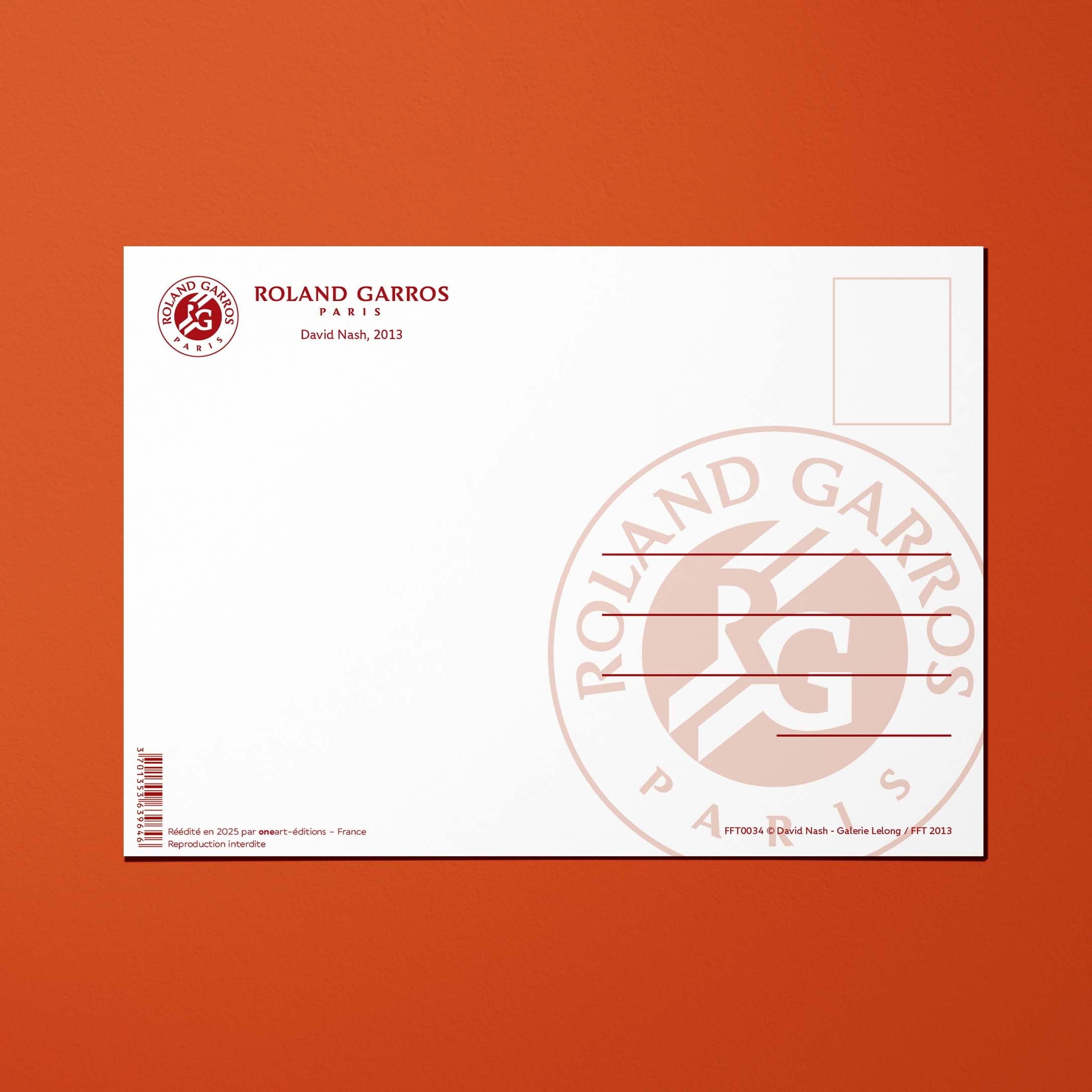 Cartolina Roland-Garros 2013 di David NASH