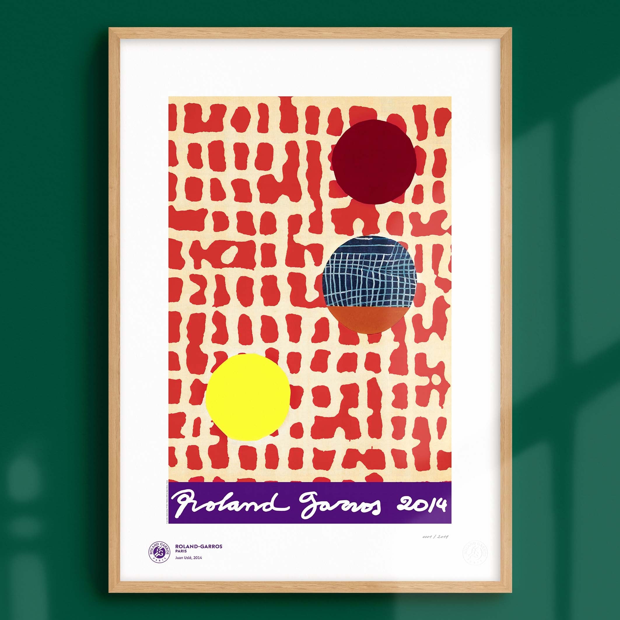 ÉDITION LIMITÉE PREMIUM - Affiche Roland-Garros 2014 par Juan USLE