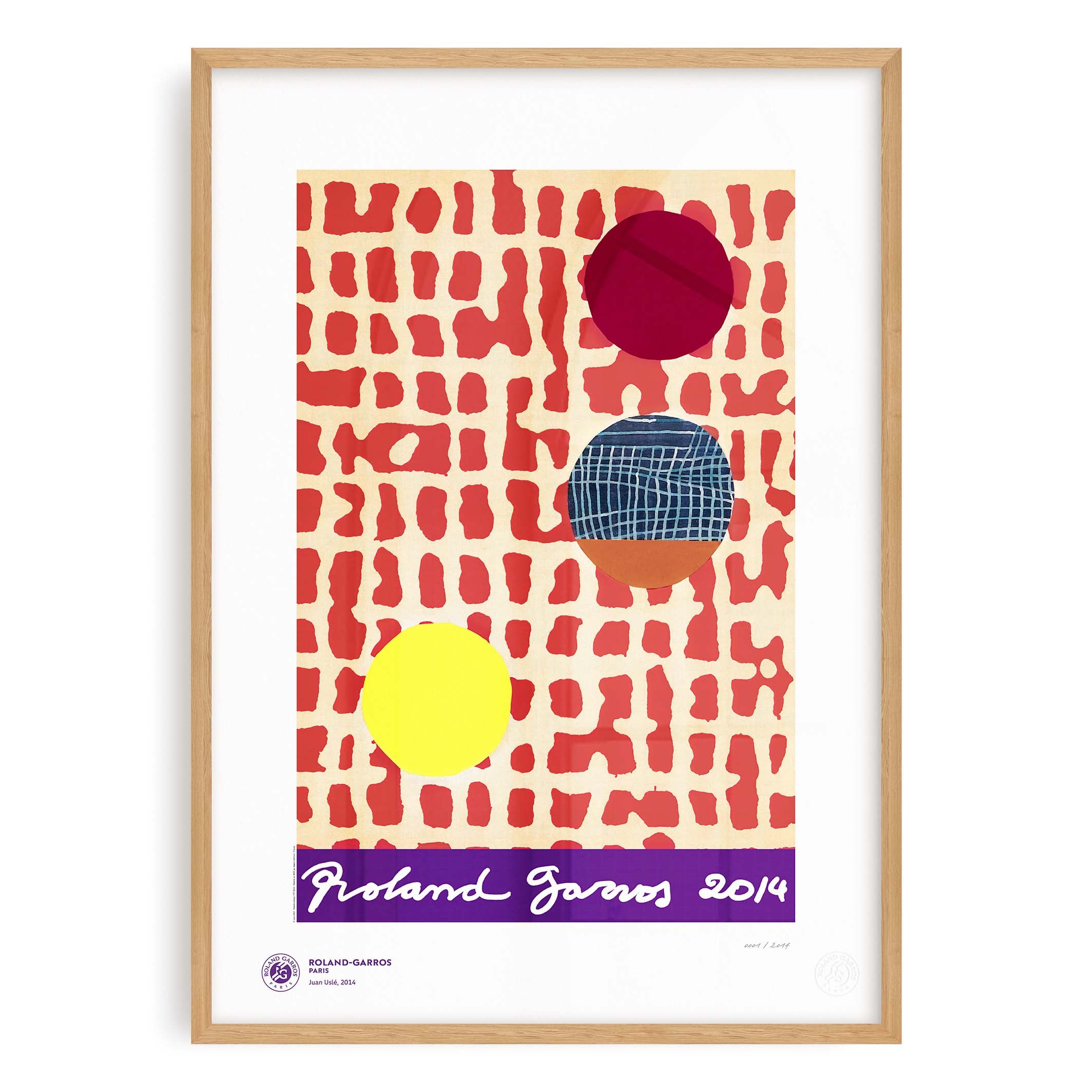 ÉDITION LIMITÉE PREMIUM - Affiche Roland-Garros 2014 par Juan USLE