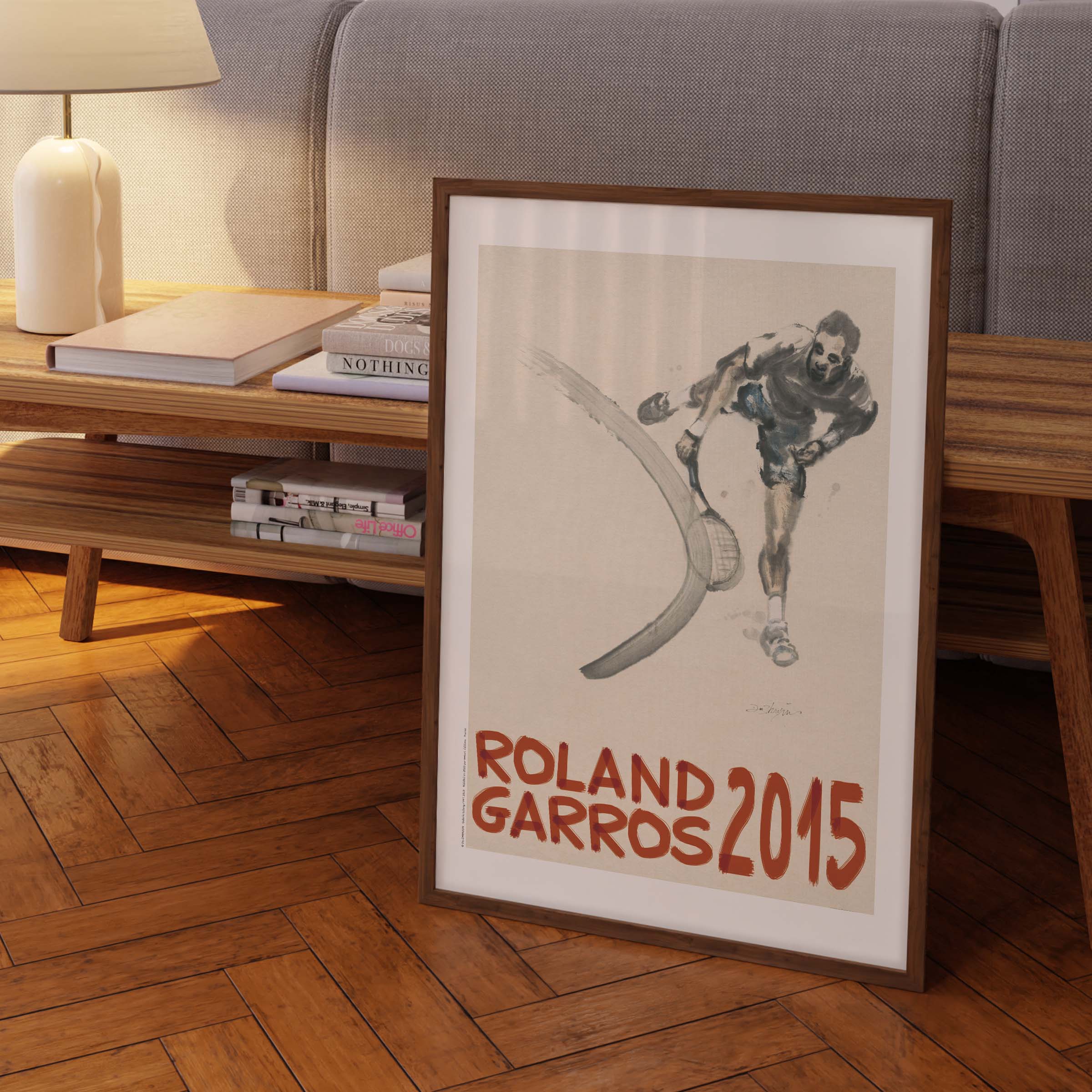 Affiche "Les Imparfaits" Roland-Garros 2015 par Du ZHENJUN