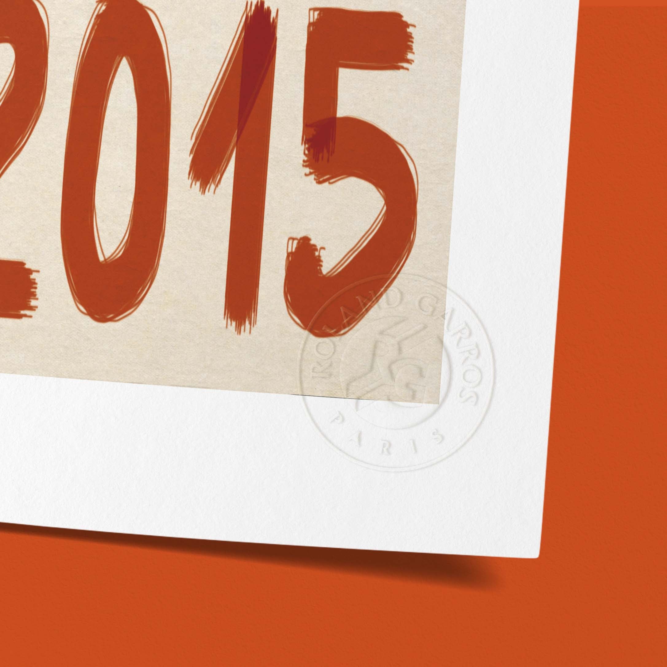 Affiche "Les Imparfaits" Roland-Garros 2015 par Du ZHENJUN