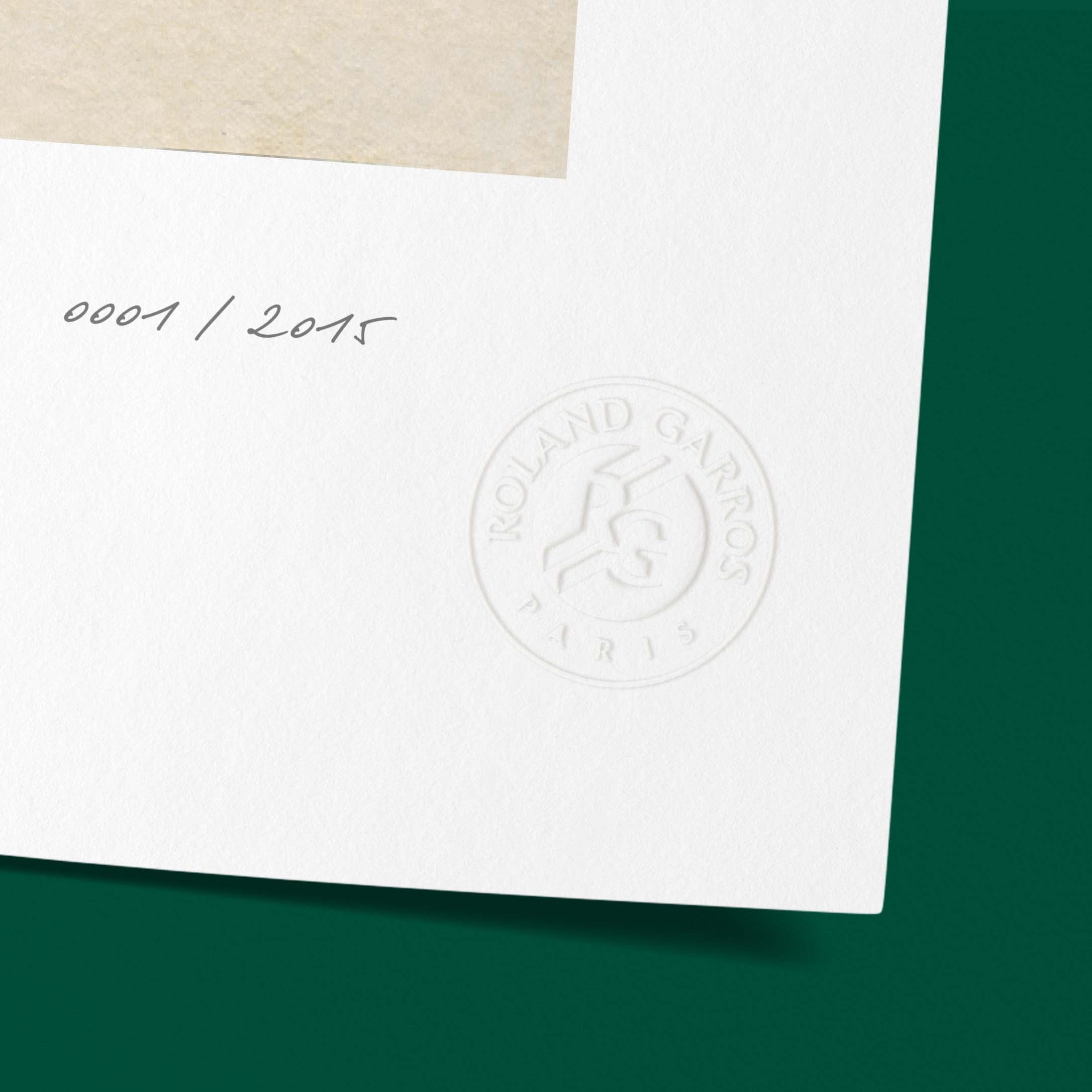 ÉDITION LIMITÉE PREMIUM - Affiche Roland-Garros 2015 par Du ZHENJUN
