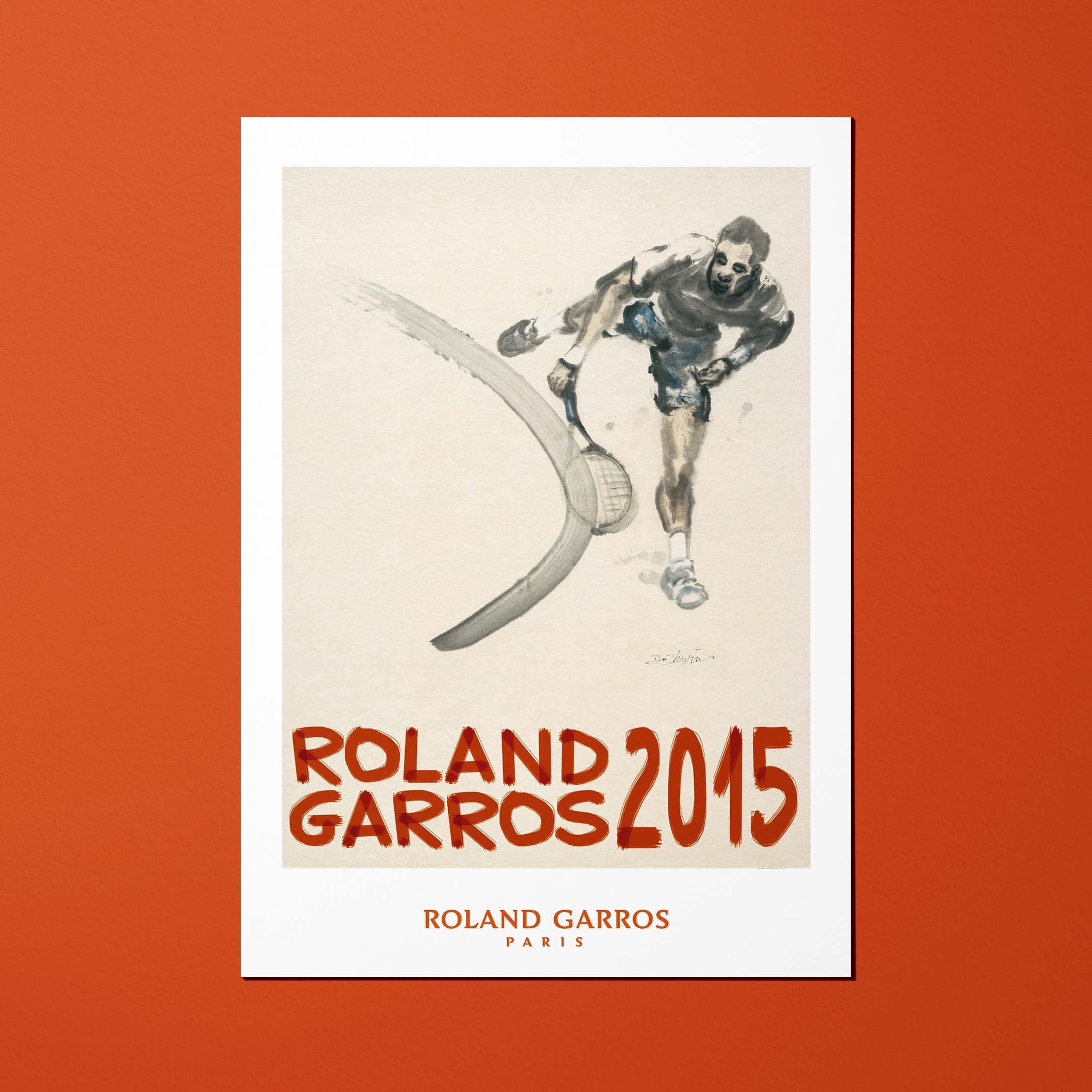 Cartolina di Roland-Garros 2015 di Du ZHENJUN