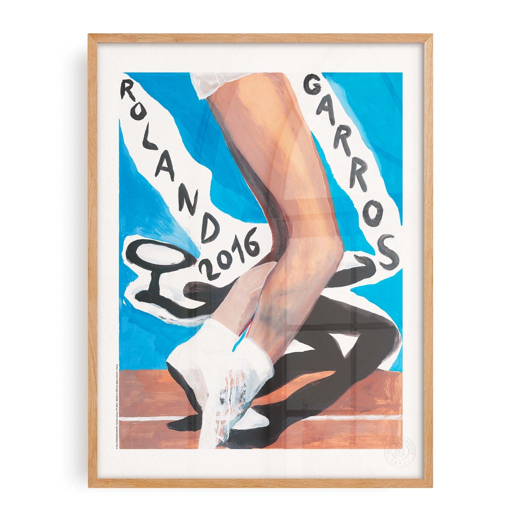 Affiche "Les Imparfaits" Roland-Garros 2016 par Marc DESGRANDCHAMPS