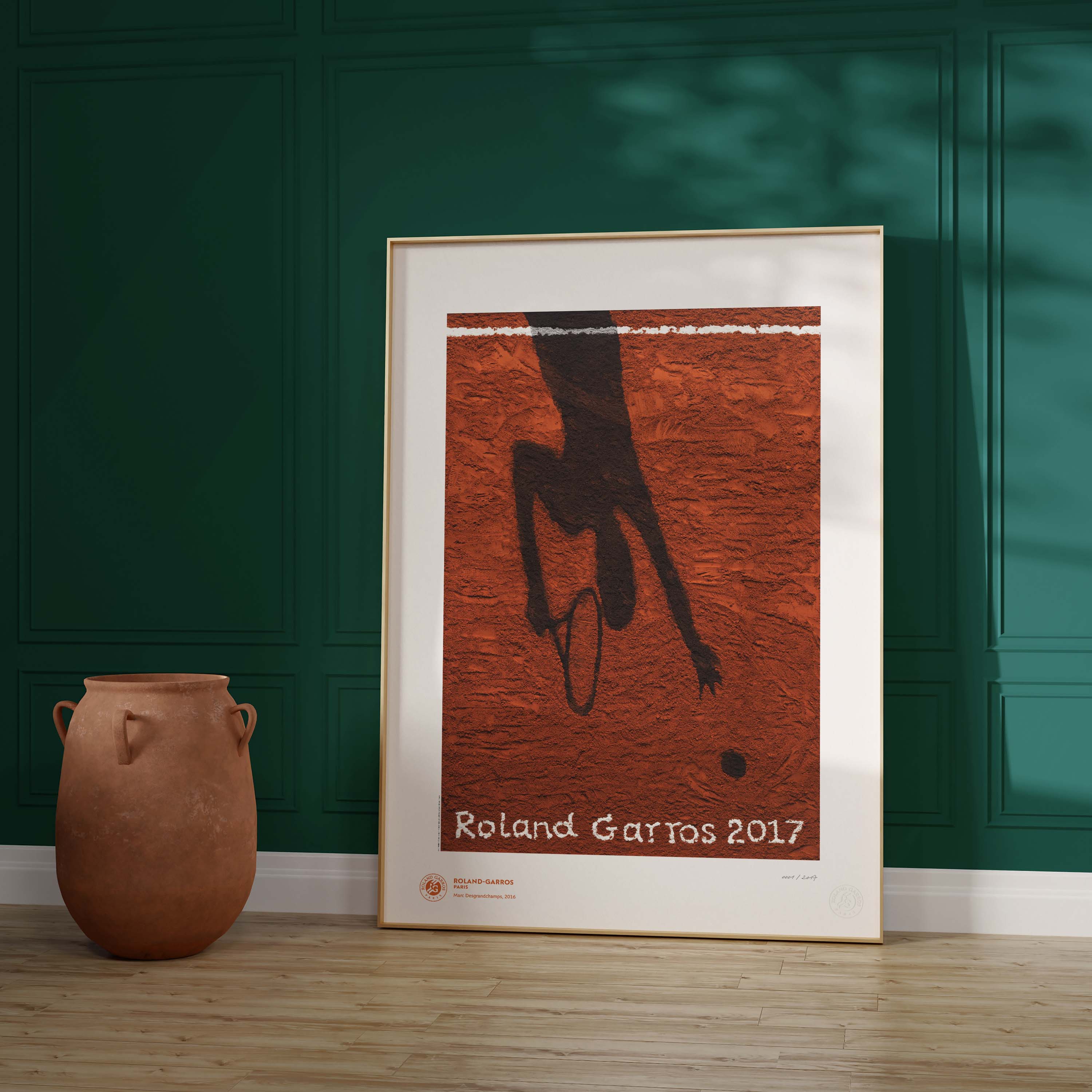ÉDITION LIMITÉE PREMIUM - Affiche Roland-Garros 2017 par Vik MUNIZ
