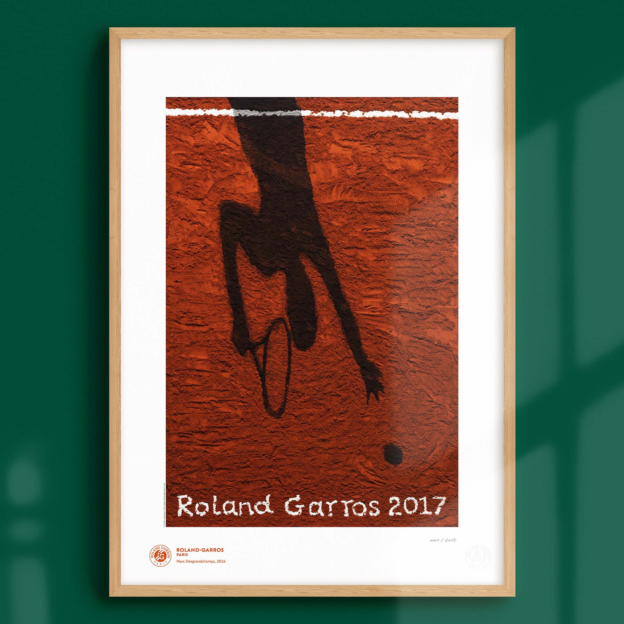 ÉDITION LIMITÉE PREMIUM - Affiche Roland-Garros 2017 par Vik MUNIZ